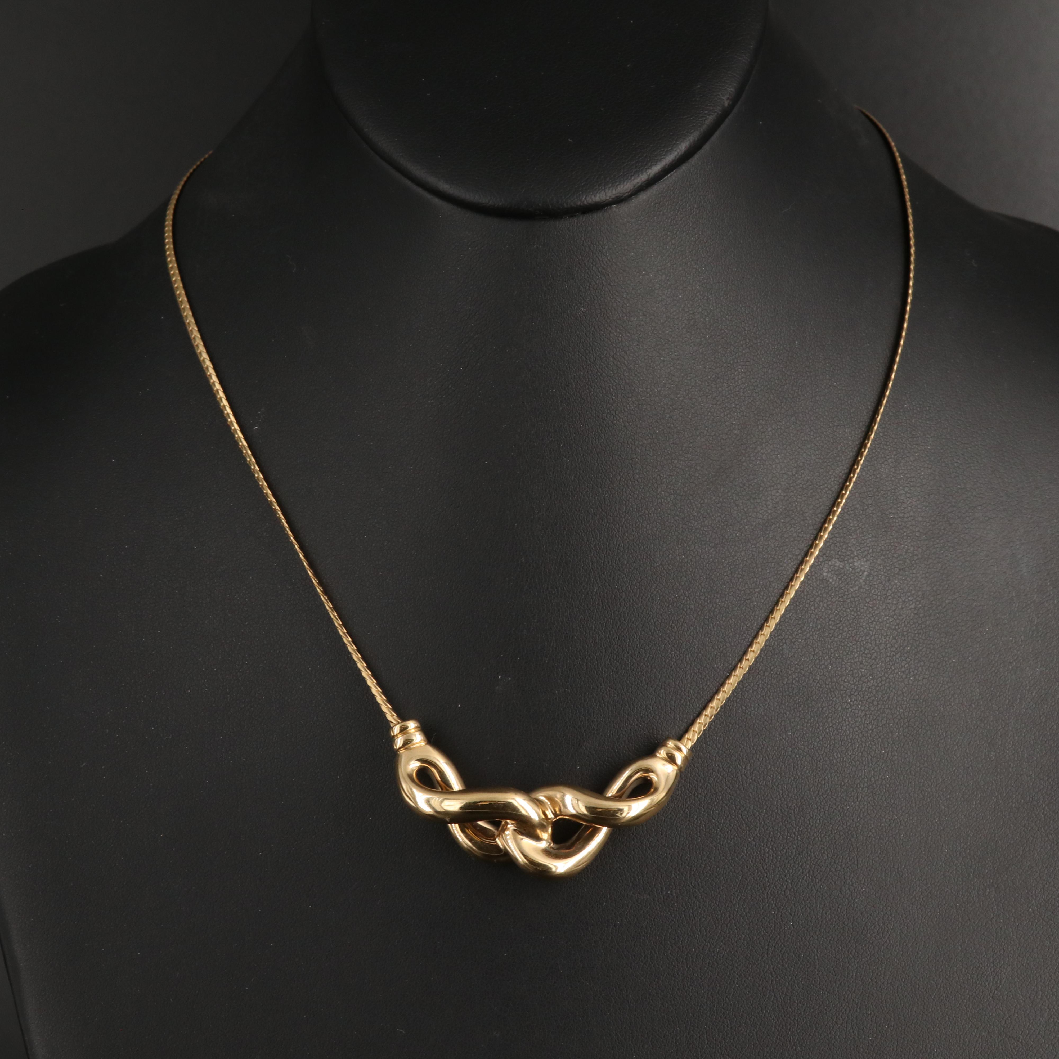 14K Knot Necklace