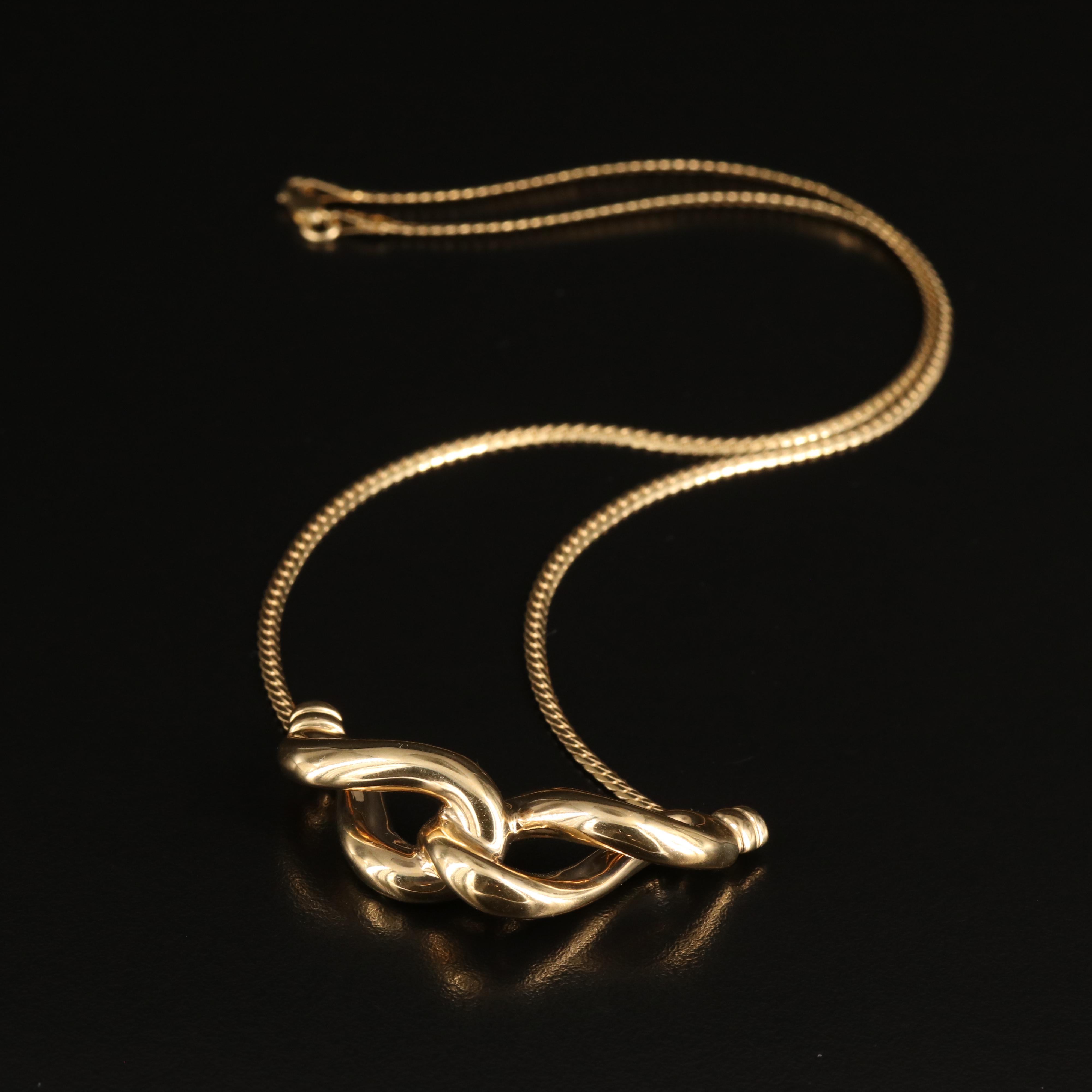14K Knot Necklace