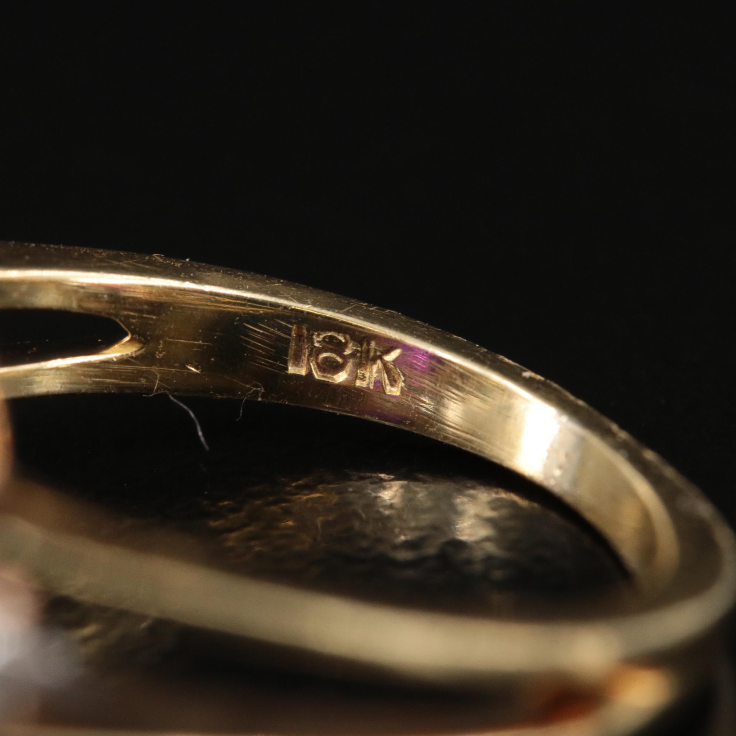 18K Amethyst and Diamond Ring