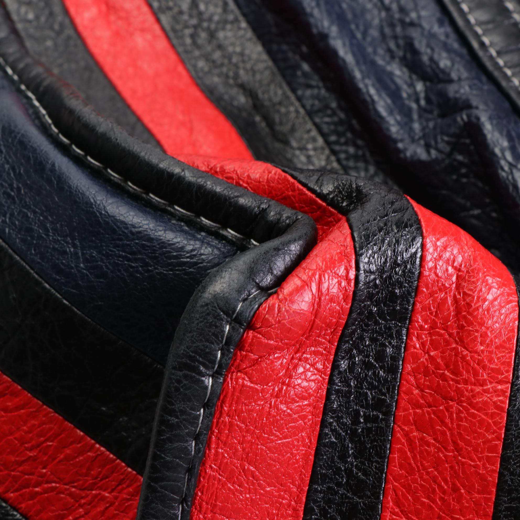 Balenciaga Bazar Tote Bag in Multicolor Textured Leather