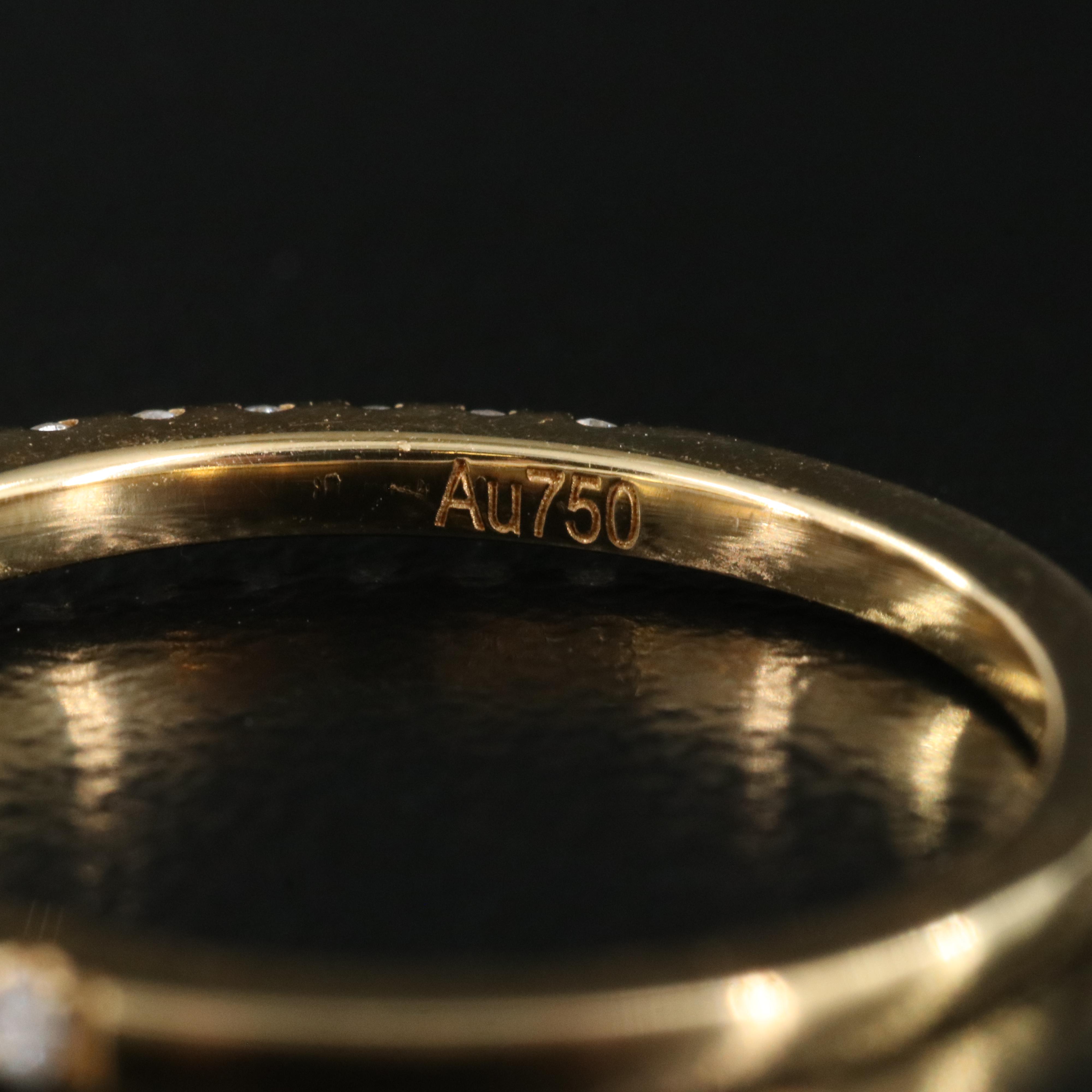 18K Trio 1.08 CTW Diamond Stacking Bands