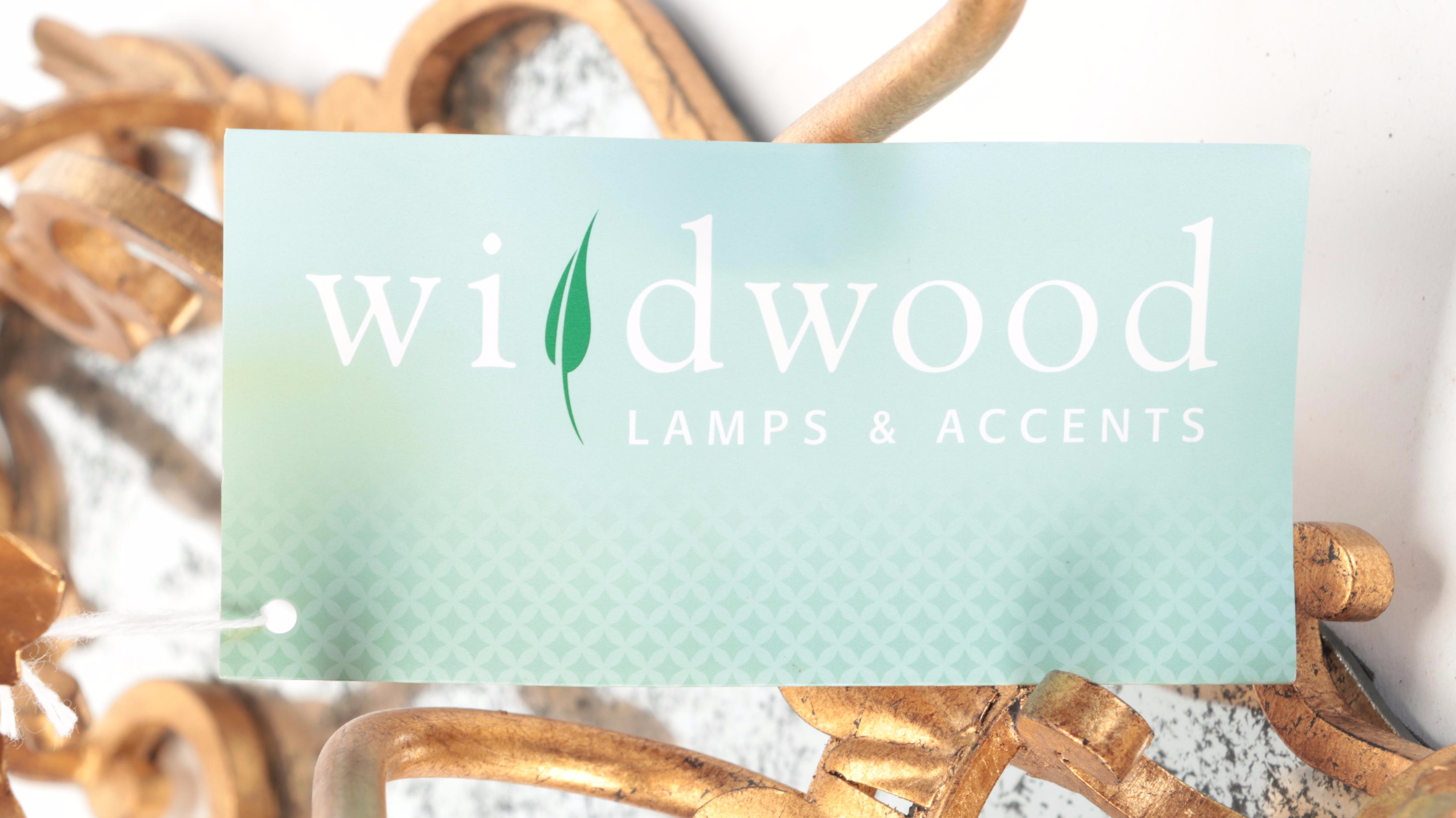 Pair of Neoclassical Style Gilt Scroll Metal Candle Sconces