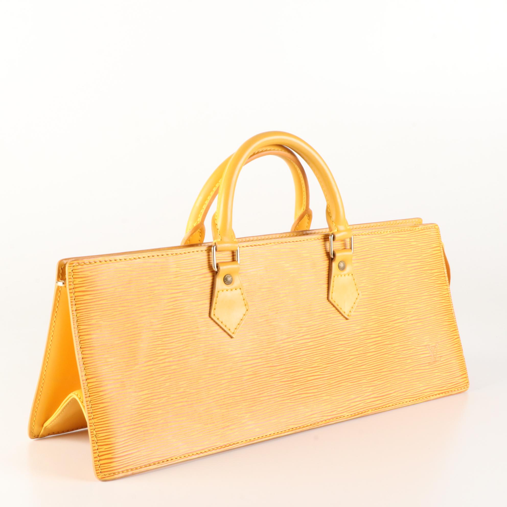 Louis Vuitton Sac Triangle in Tassil Yellow Epi and Smooth Leather