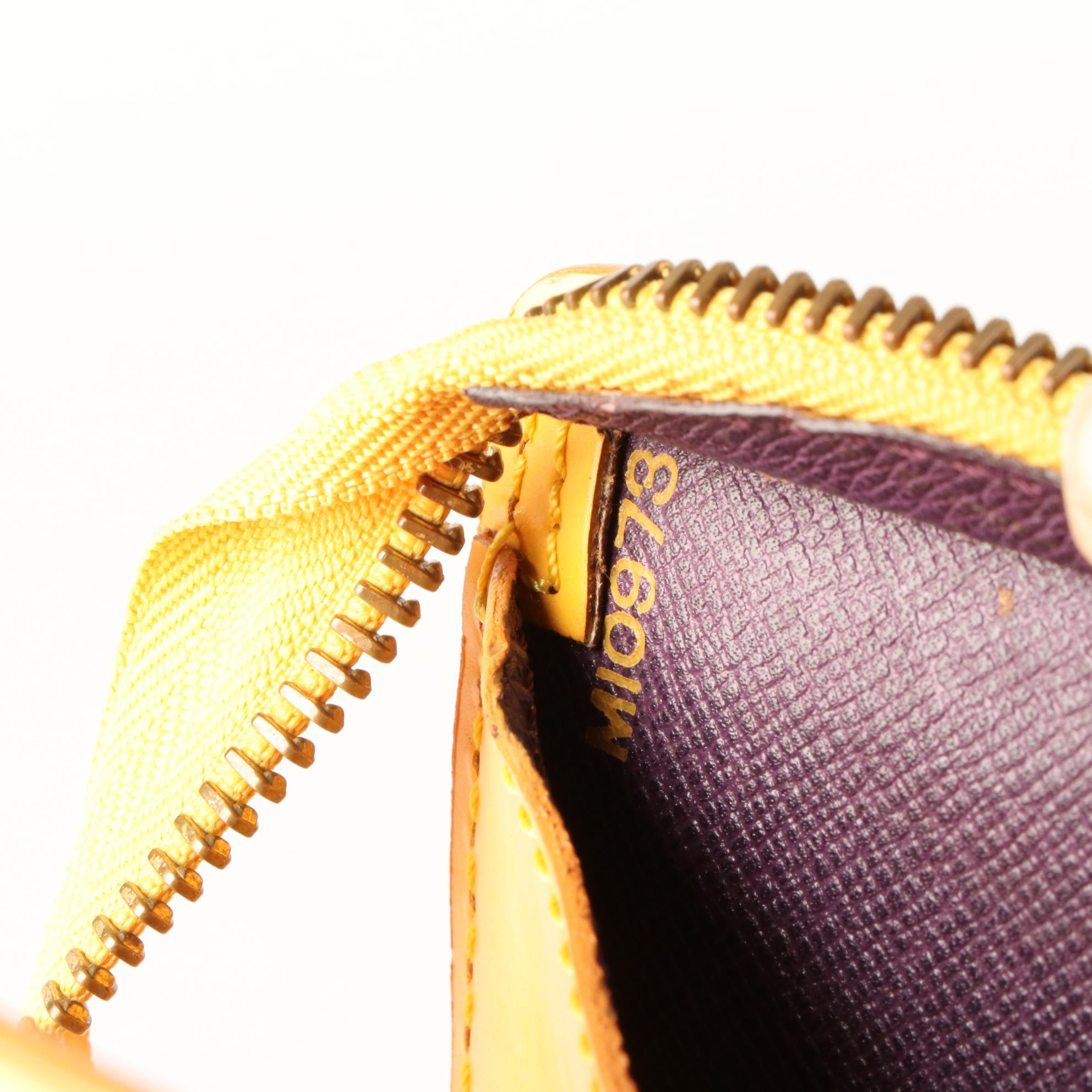 Louis Vuitton Sac Triangle in Tassil Yellow Epi and Smooth Leather