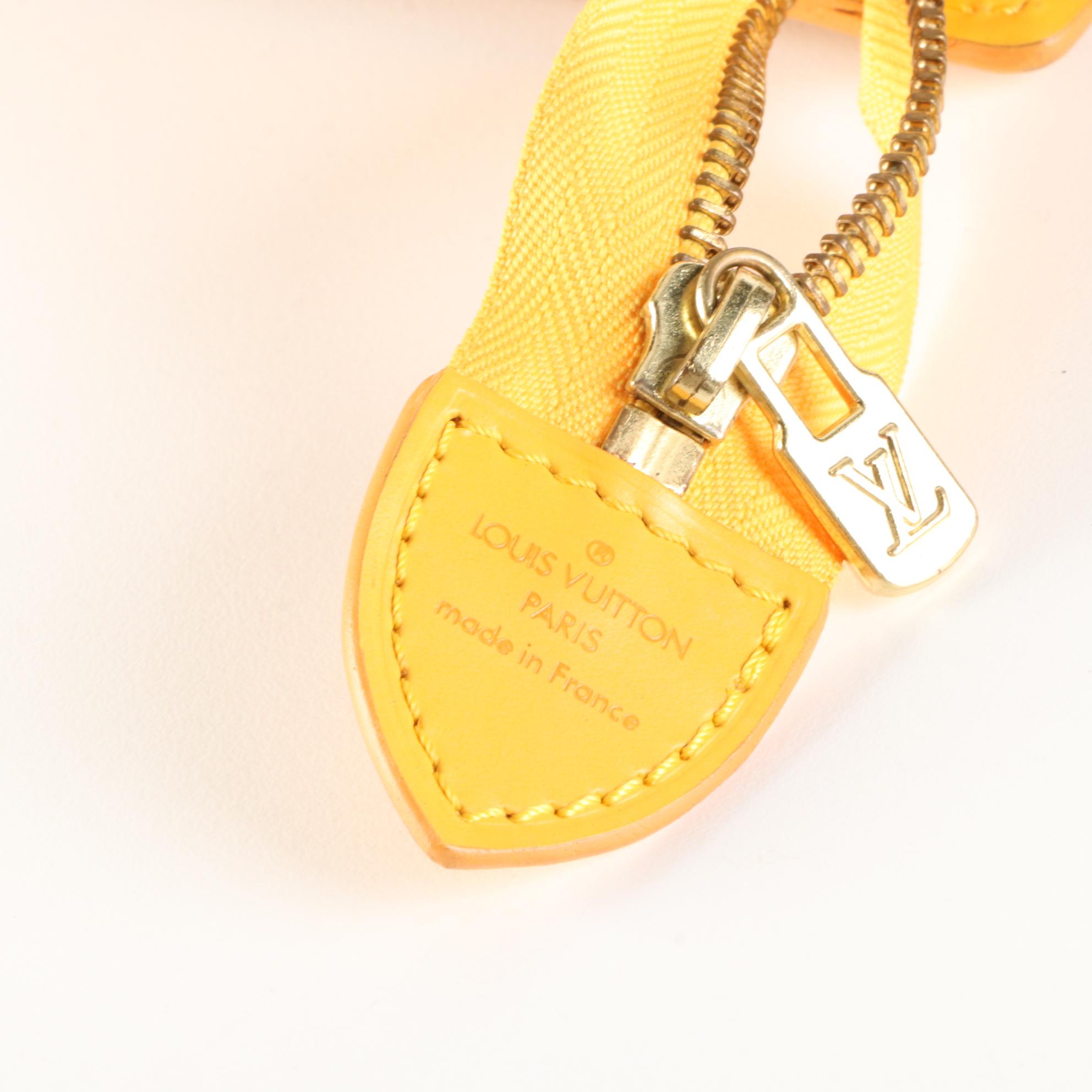 Louis Vuitton Sac Triangle in Tassil Yellow Epi and Smooth Leather