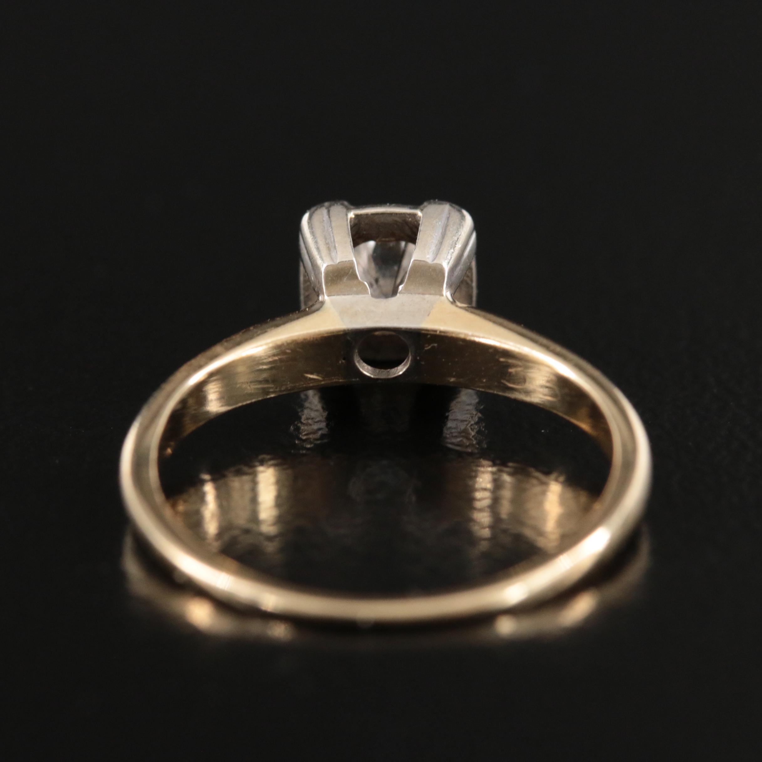 14K 0.35 CT Diamond Ring