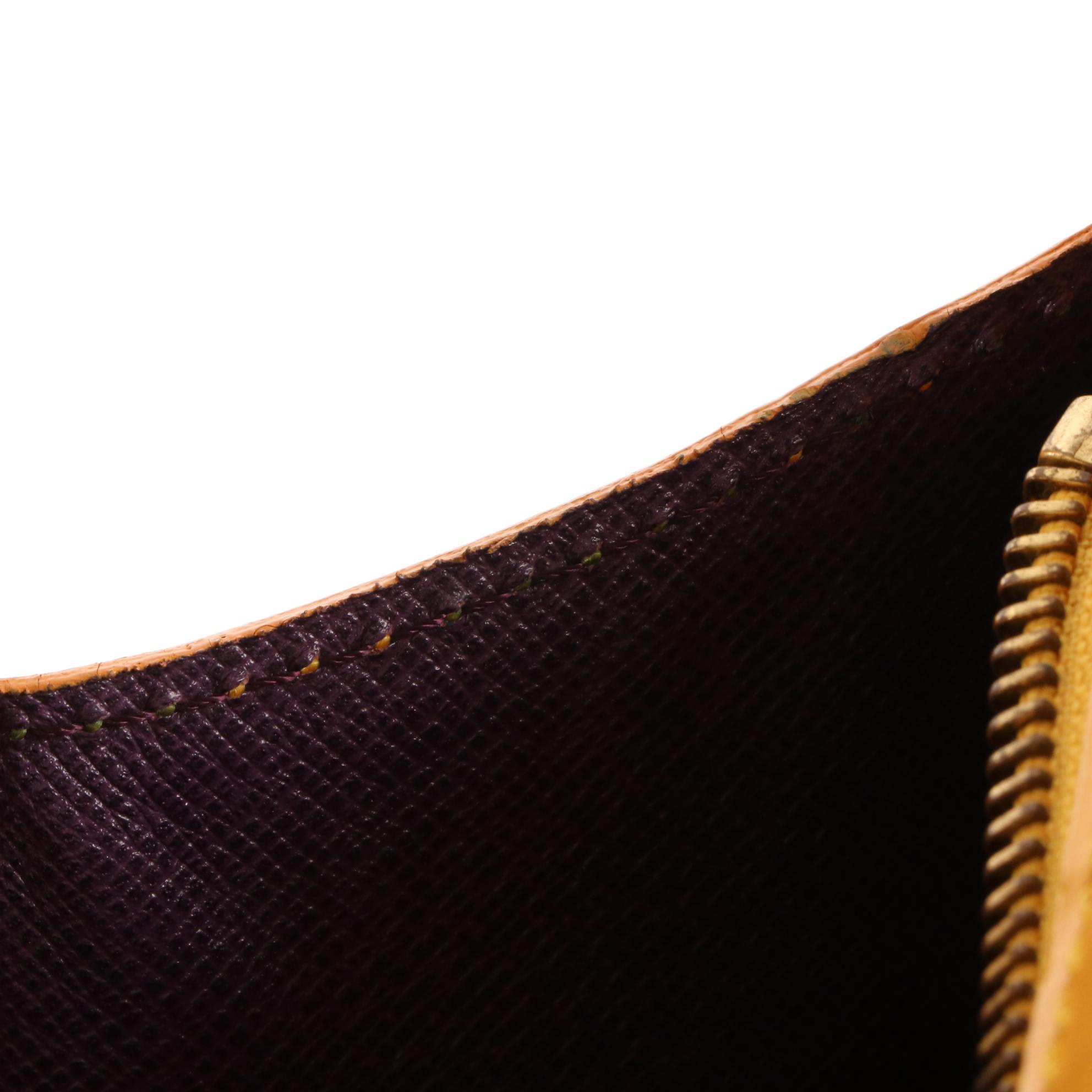 Louis Vuitton Sac Triangle in Tassil Yellow Epi and Smooth Leather