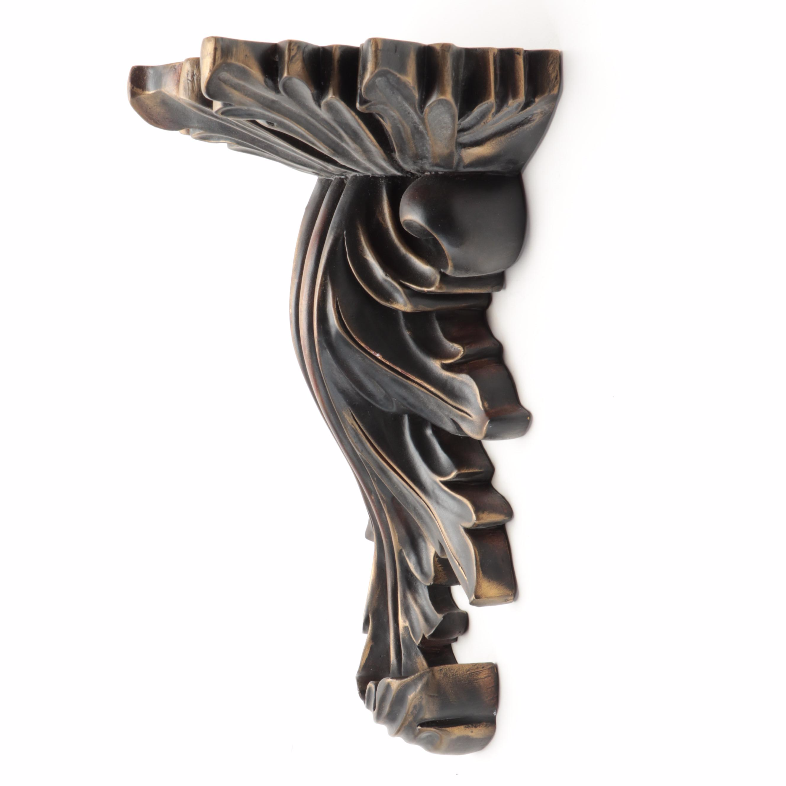 Bronze Finish Resin Foliate Wall Sconces