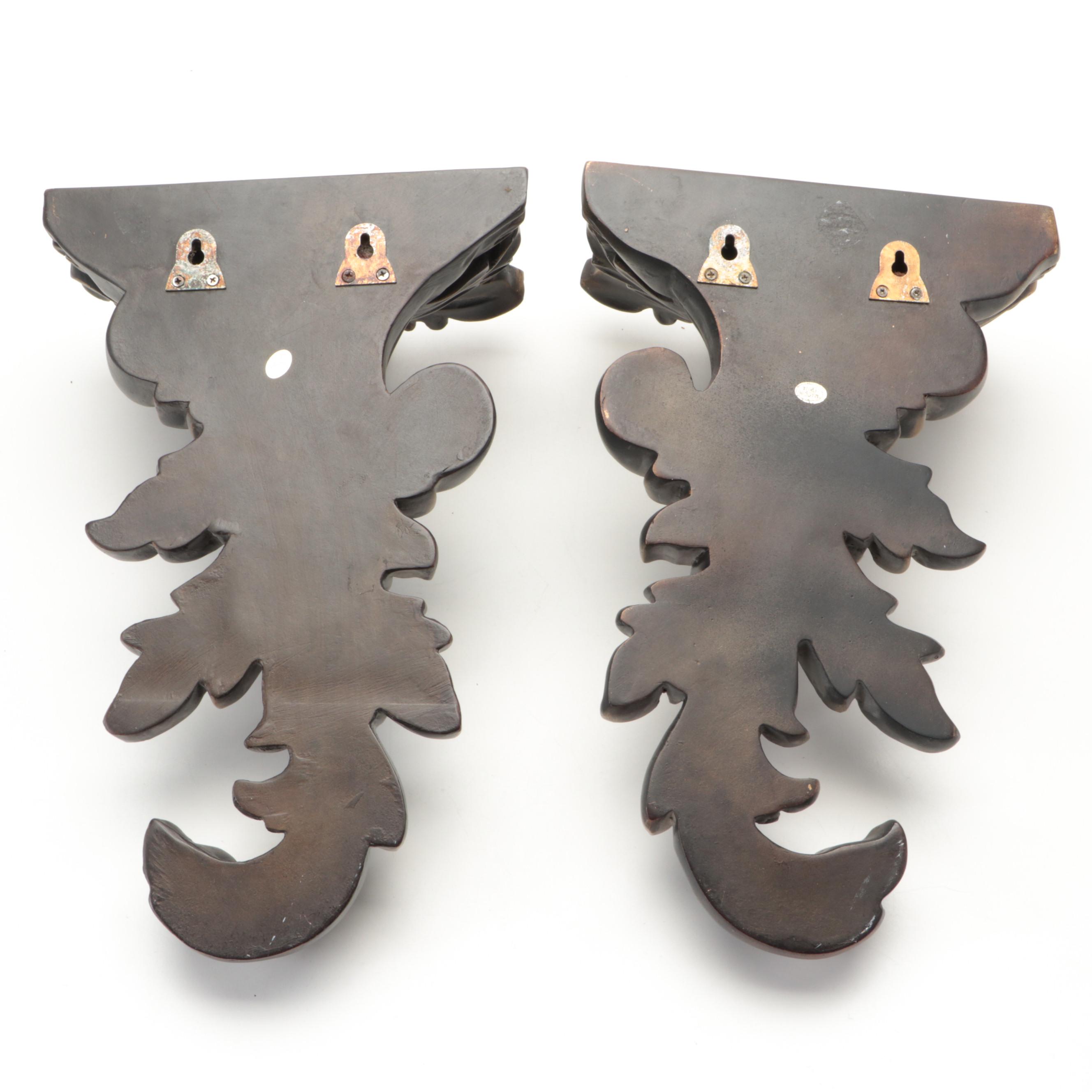 Bronze Finish Resin Foliate Wall Sconces