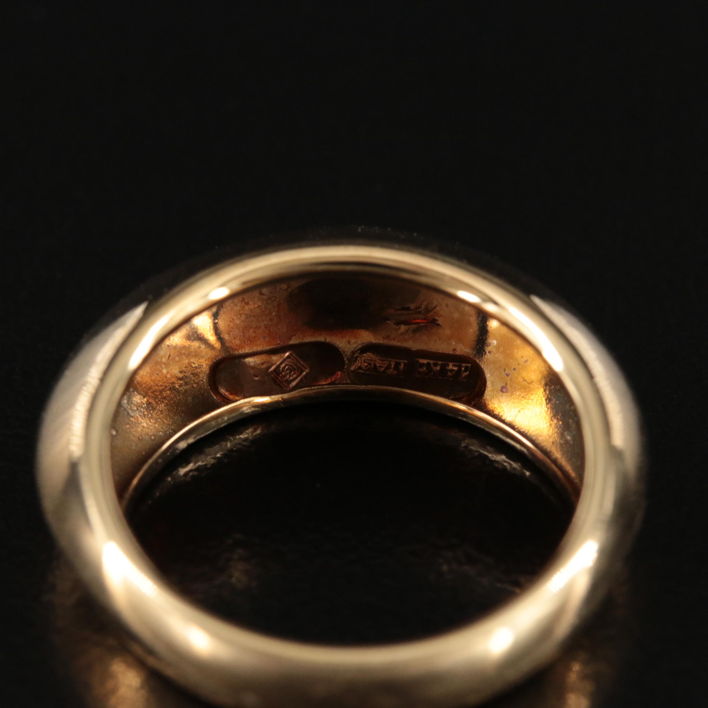 Italian 14K Dome Ring