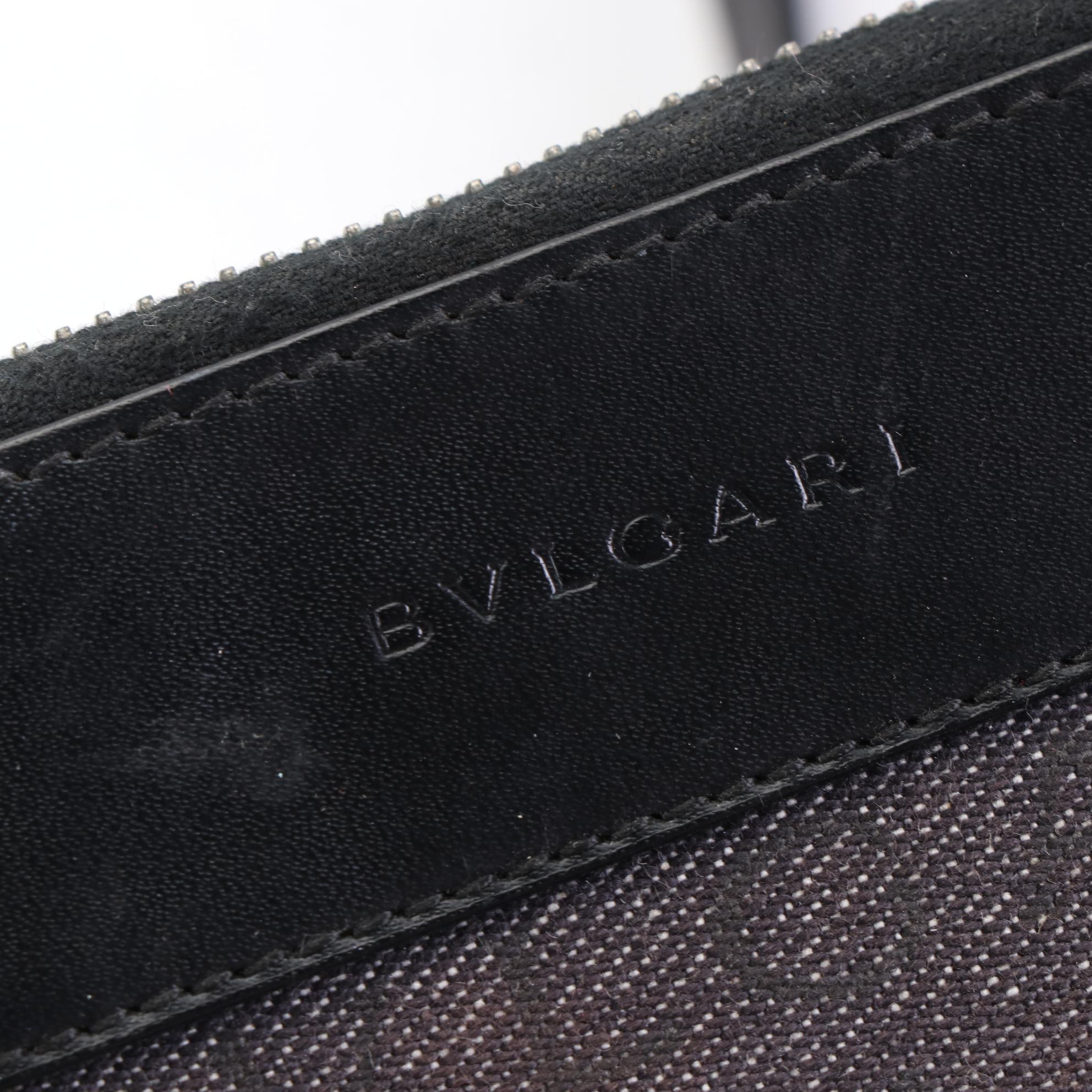 BVLGARI Crossbody Bag in Logomania Canvas and Leather