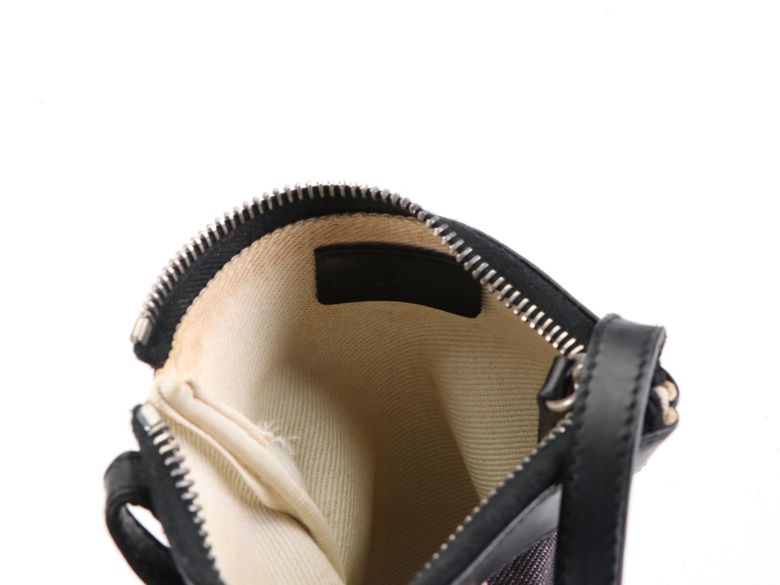 BVLGARI Crossbody Bag in Logomania Canvas and Leather