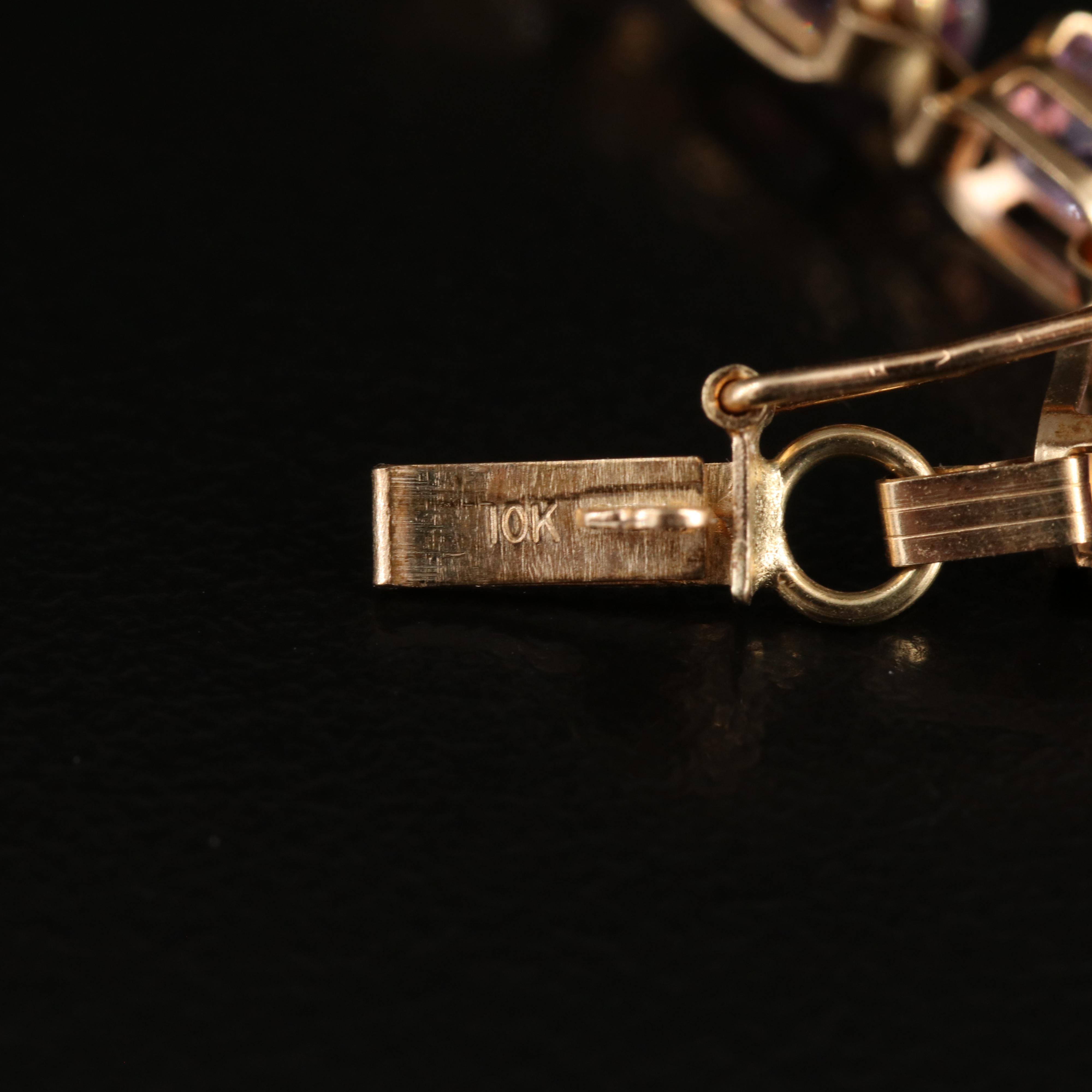 10K Amethyst Bracelets