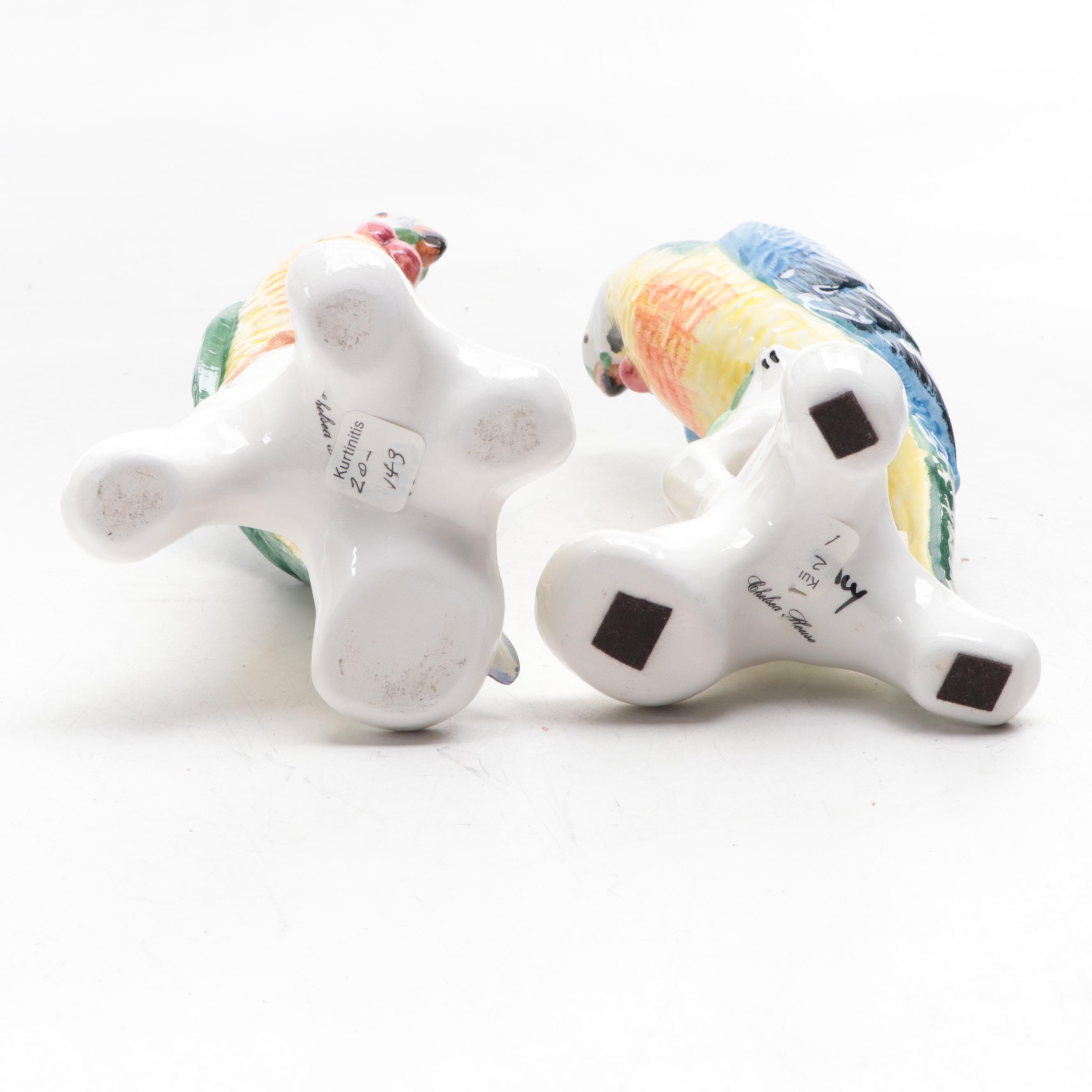 Chelsea House Italian Earthenware Bird Figurines