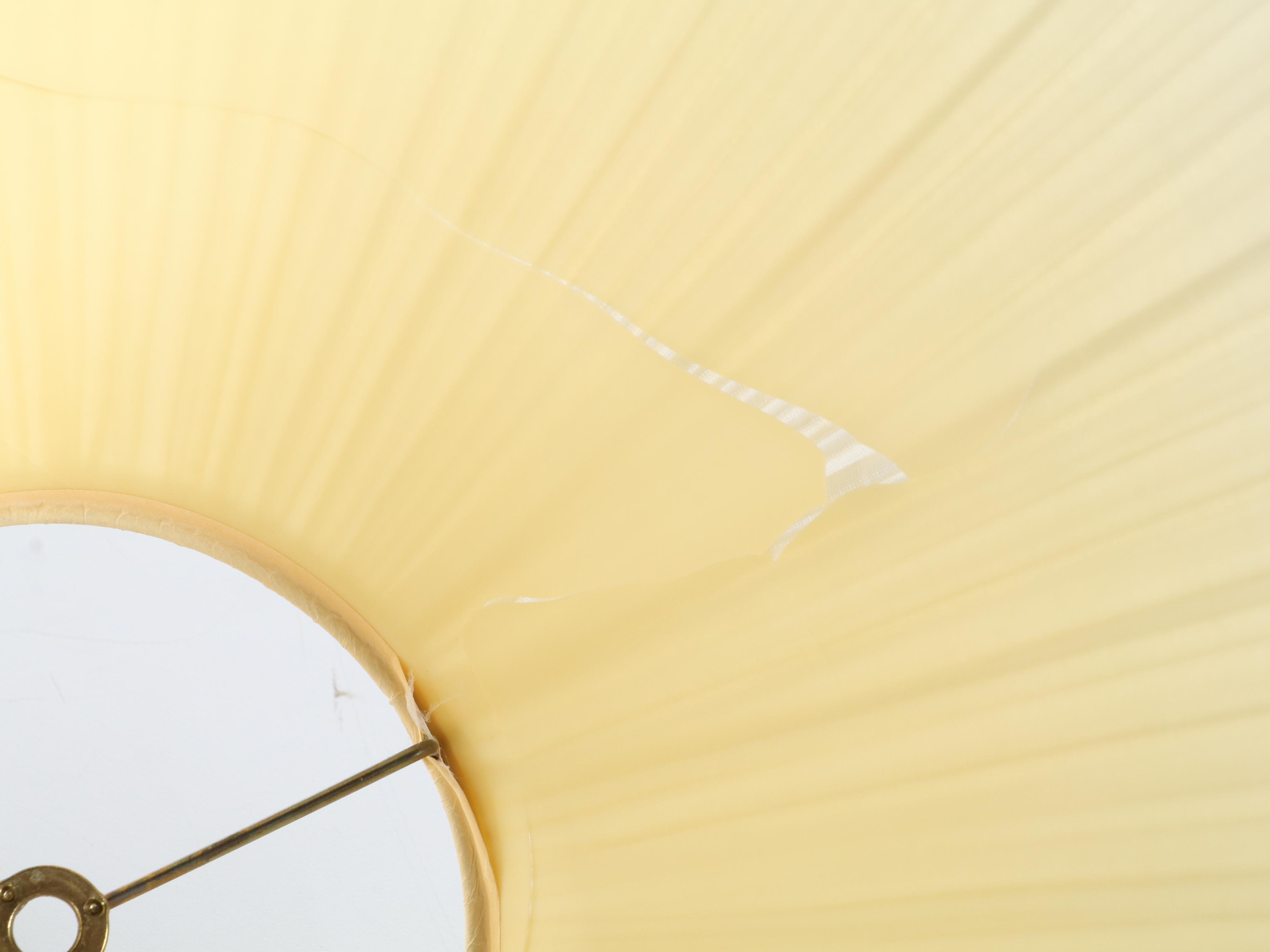 Rocky Mountain Tessellated Marble and Travertine Inlay With Brass Table Lamps