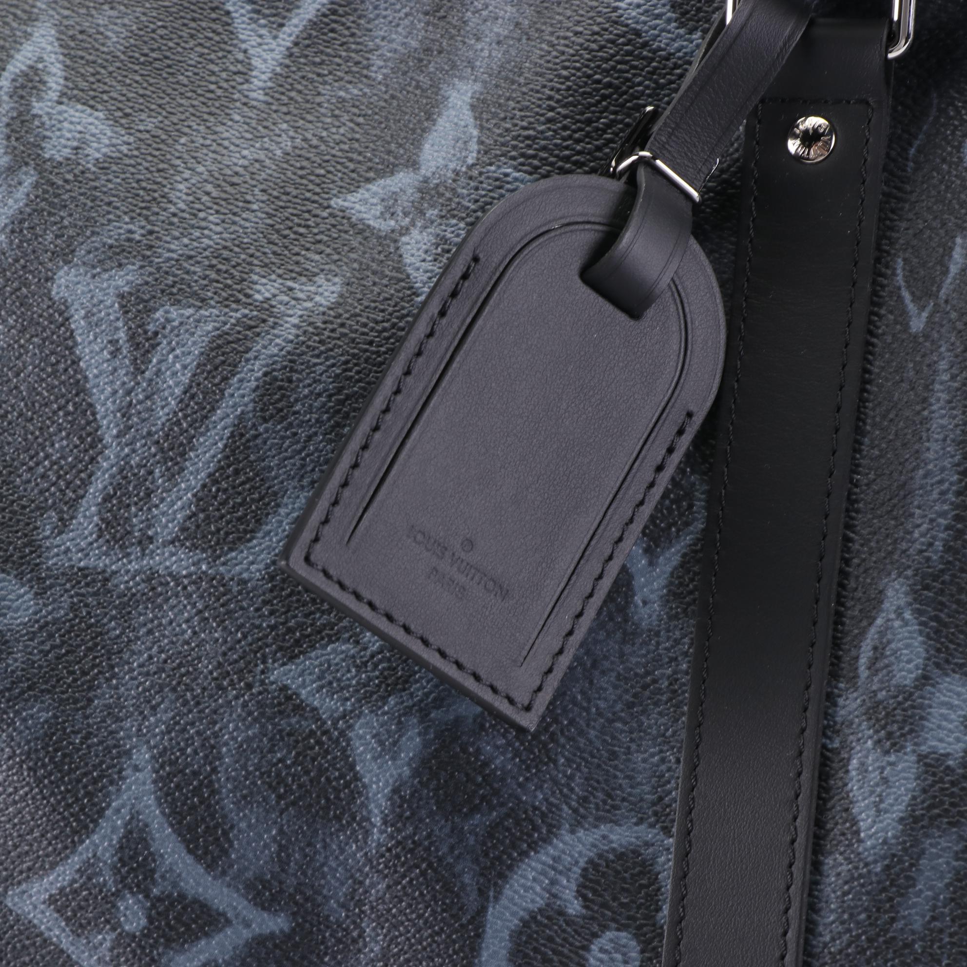 Louis Vuitton Limited Edition Keepall Bandoulière 50 in Pastel Noir Canvas