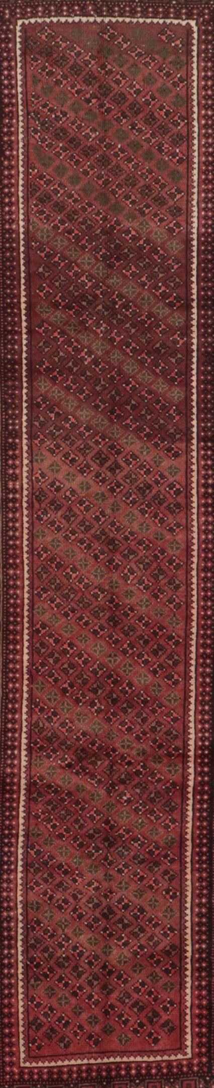 3'4 x 9'7 Hand-Knotted Caucasian Genje Long Rug