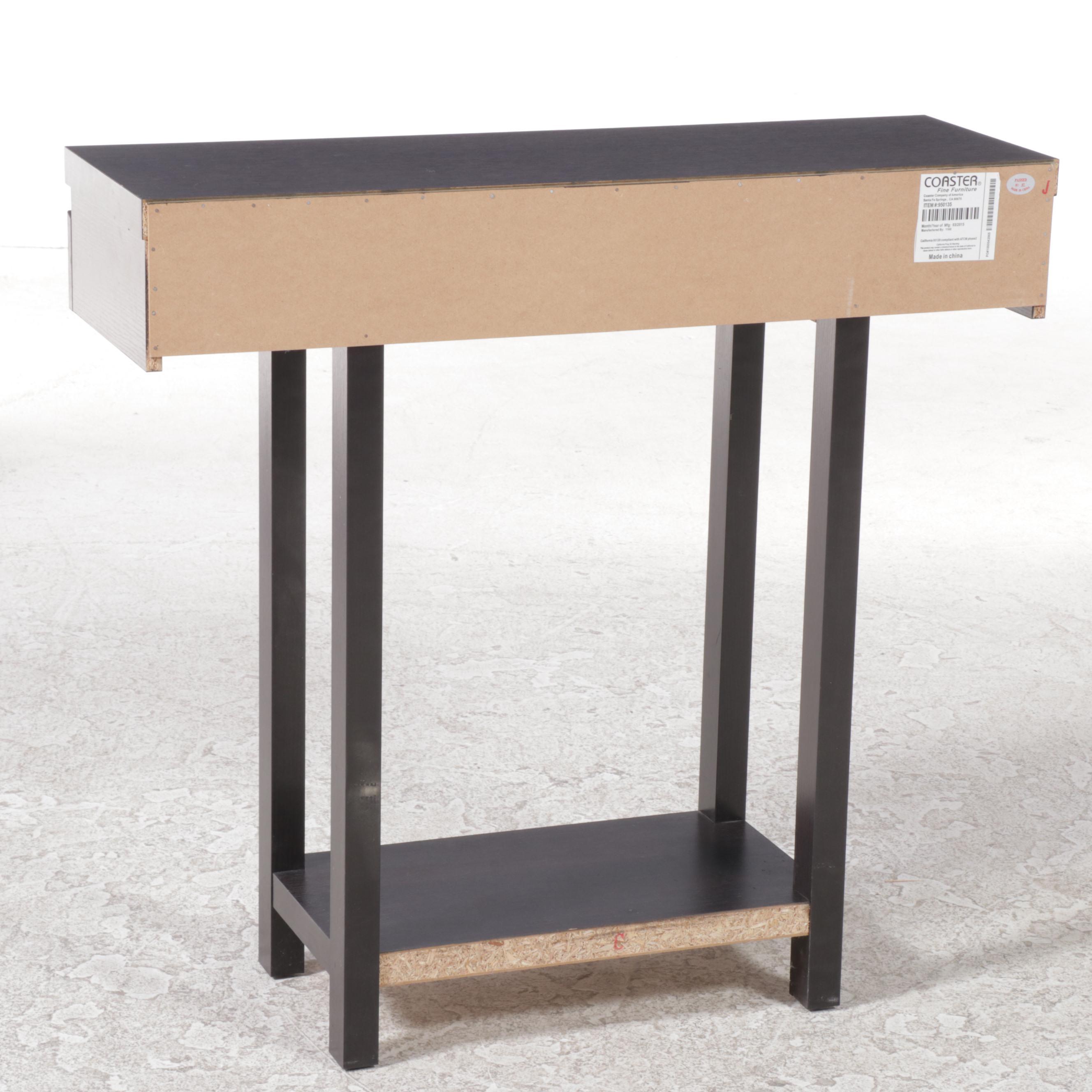 Coaster Furniture Modernist Style Two-Tier Console Table in Cappuccino Finish