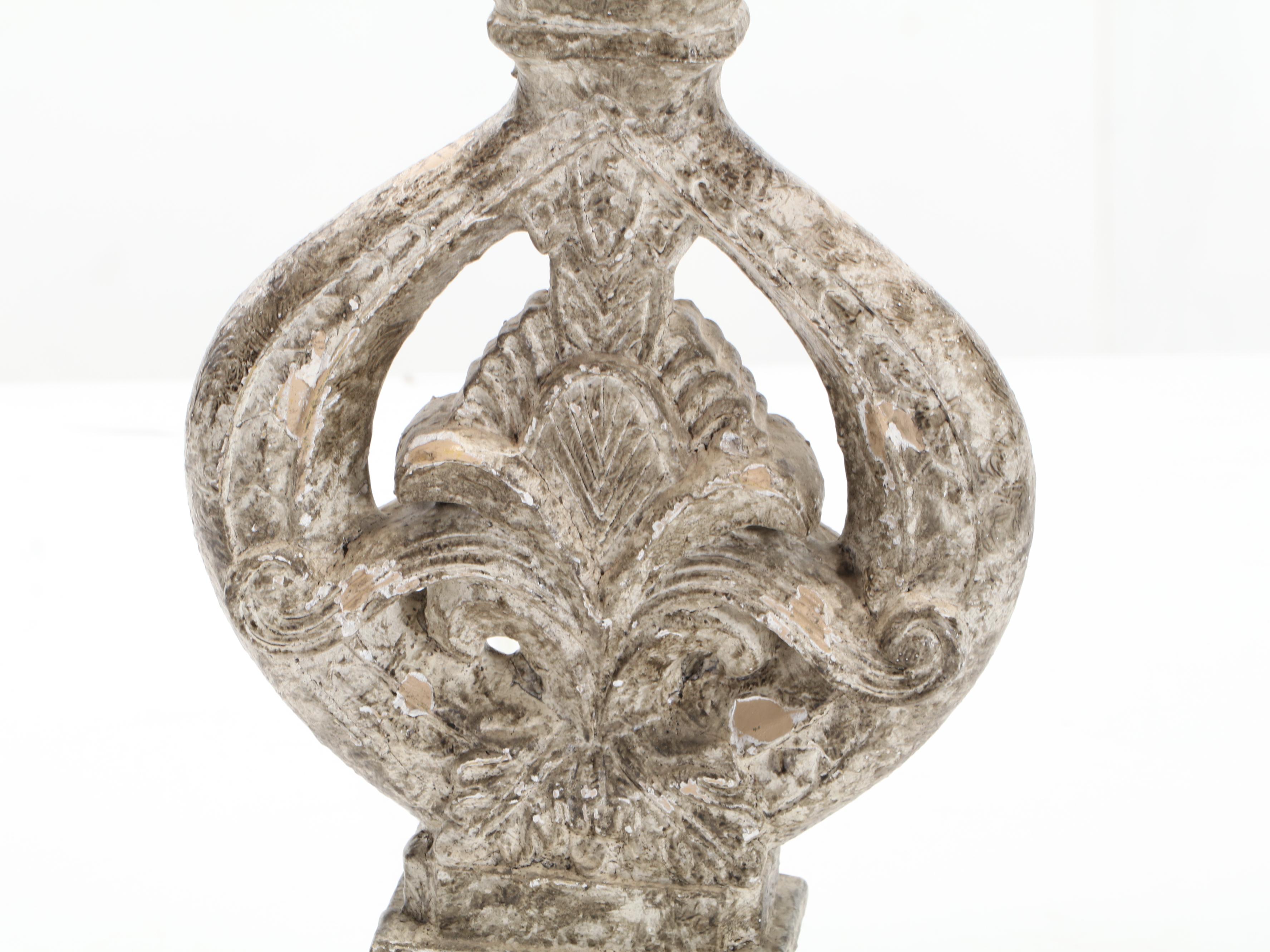 "Damaris" Composite Table Lamp With Oval Linen Shade, Contemporary