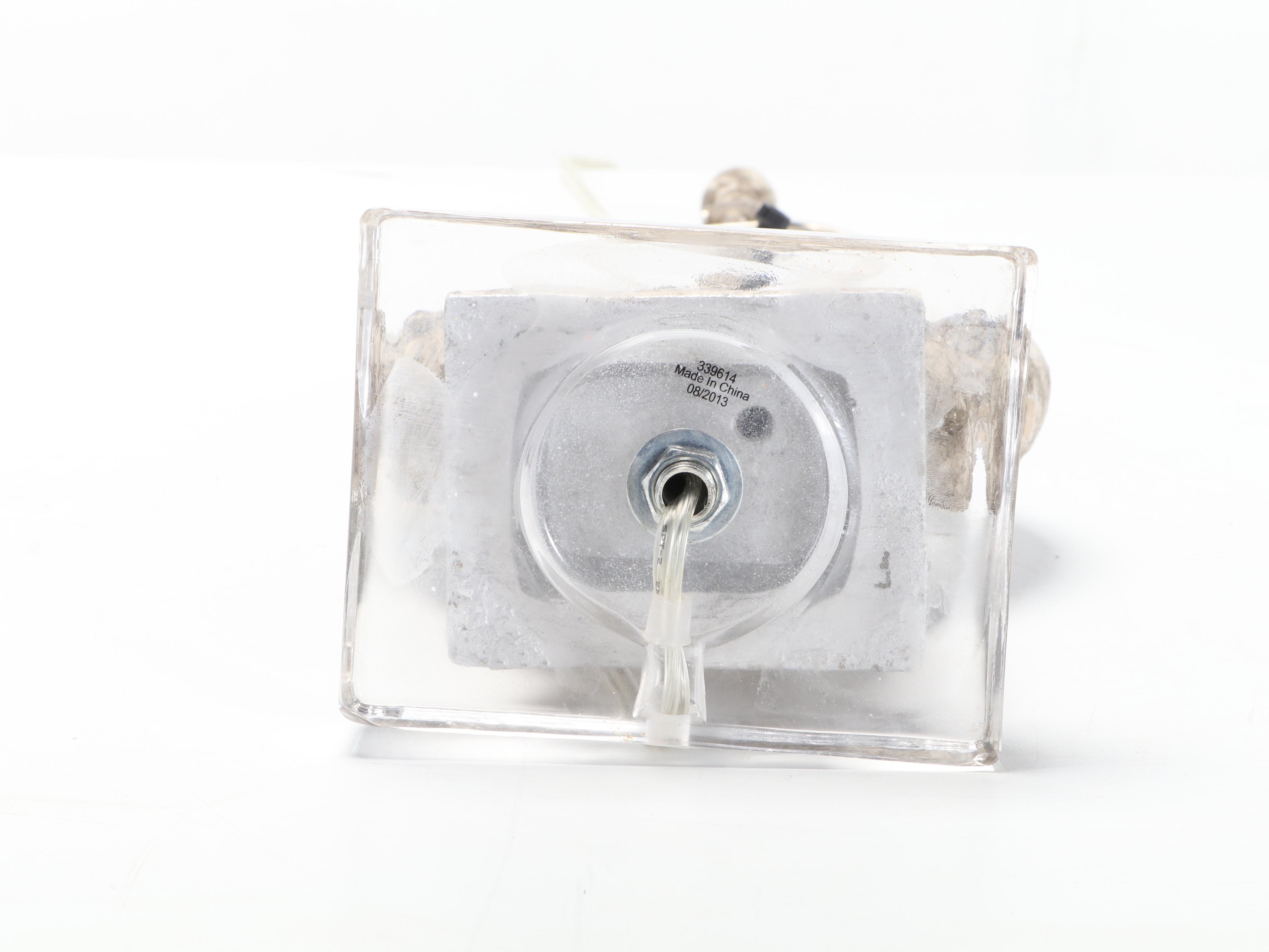 "Damaris" Composite Table Lamp With Oval Linen Shade, Contemporary