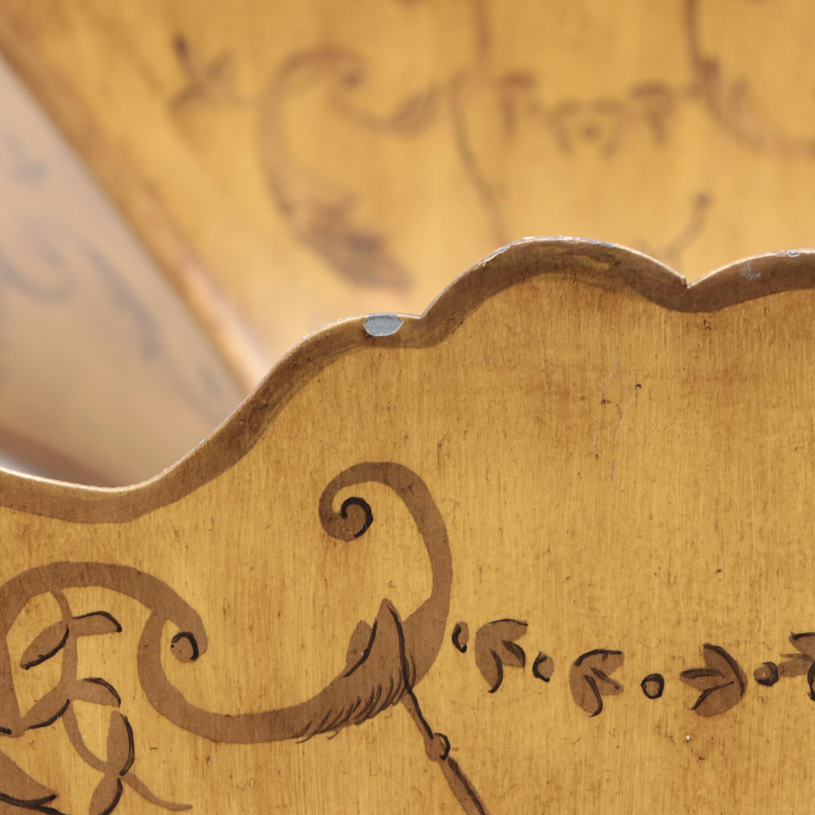 Rococo Style Toleware Wall Pockets