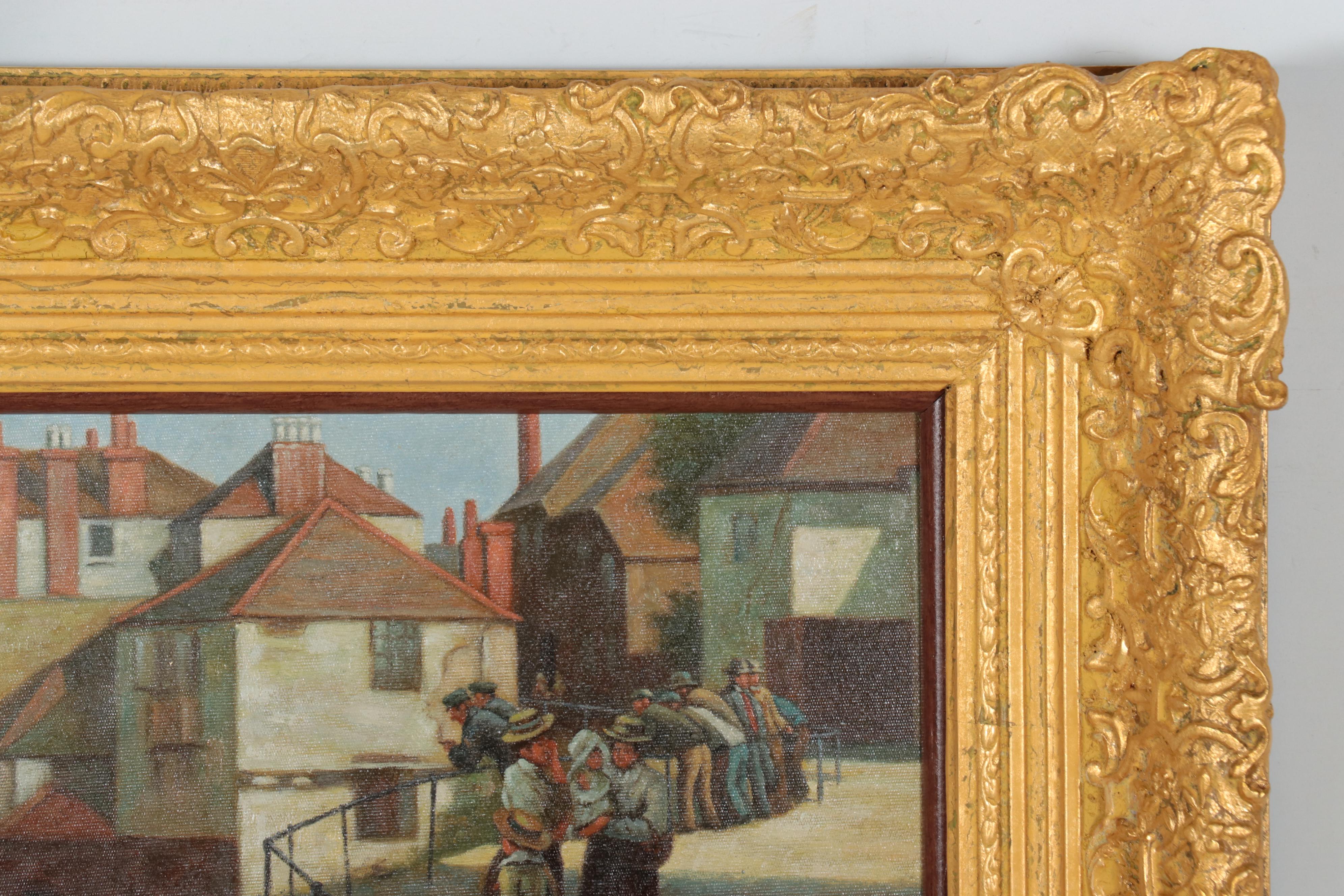 F. Forbes Oil Painting After Edwin Thomas Roberts "Naval Manoeuvres"