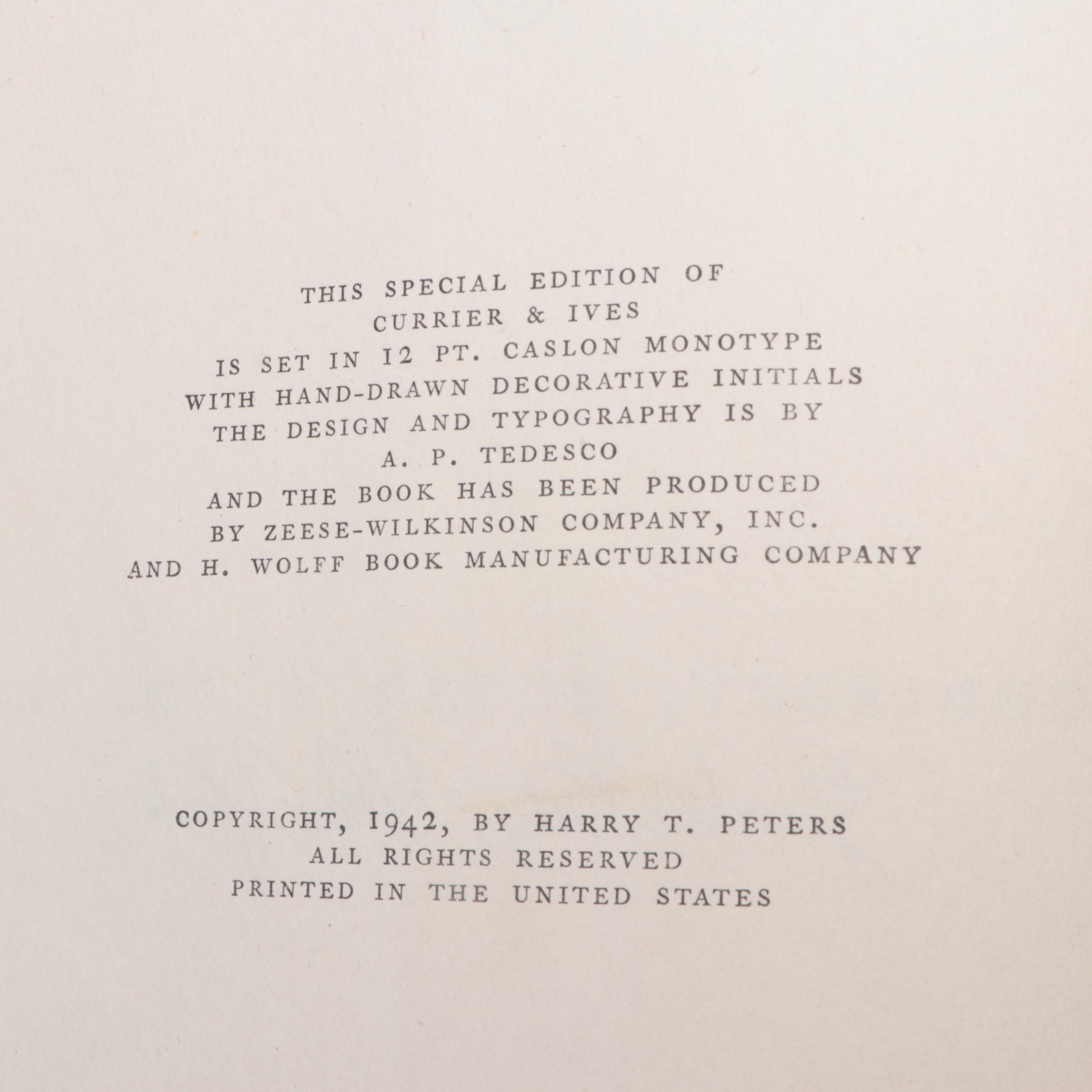 "Currier & Ives: Printmakers to the American People" by Harry T. Peters, 1942