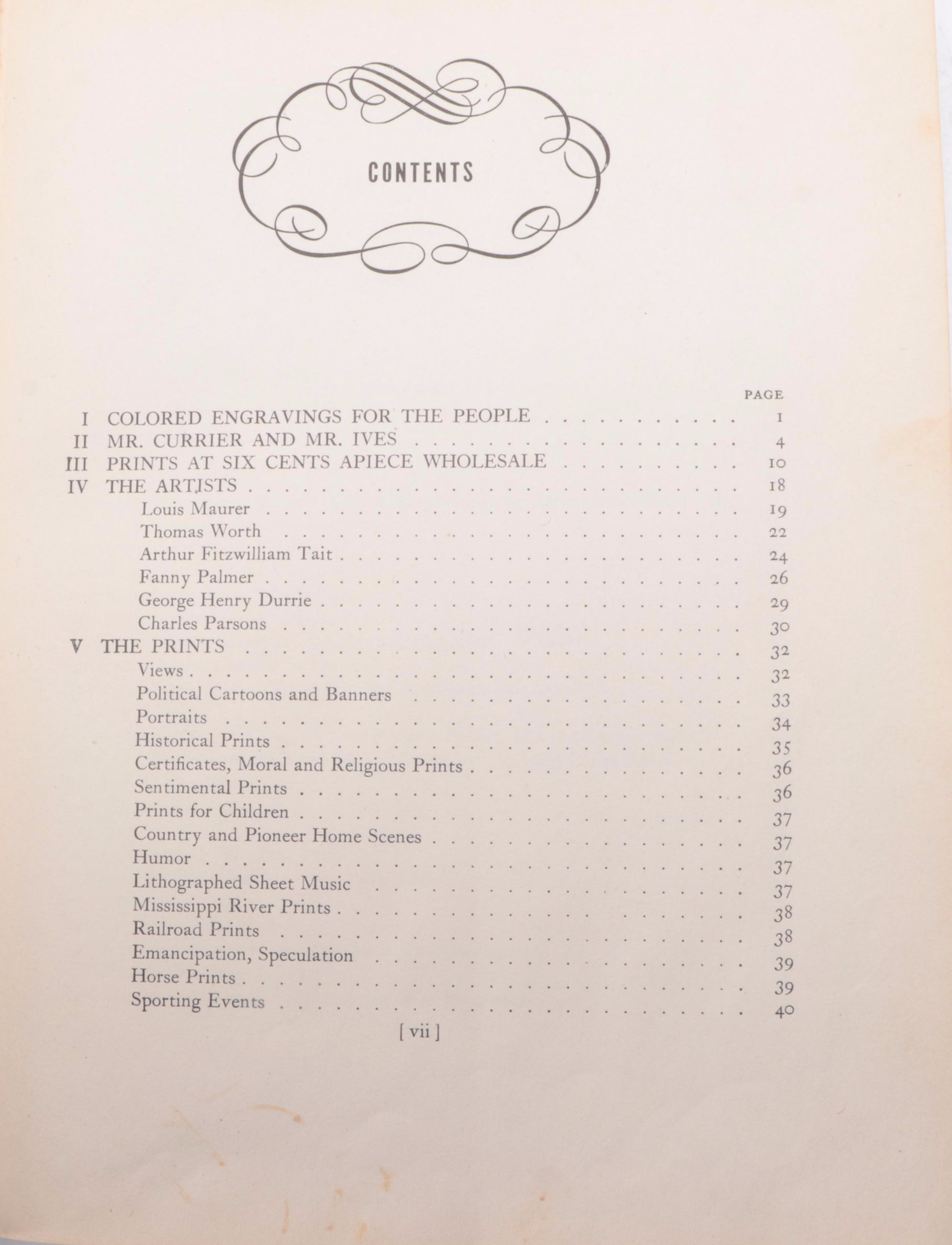 "Currier & Ives: Printmakers to the American People" by Harry T. Peters, 1942