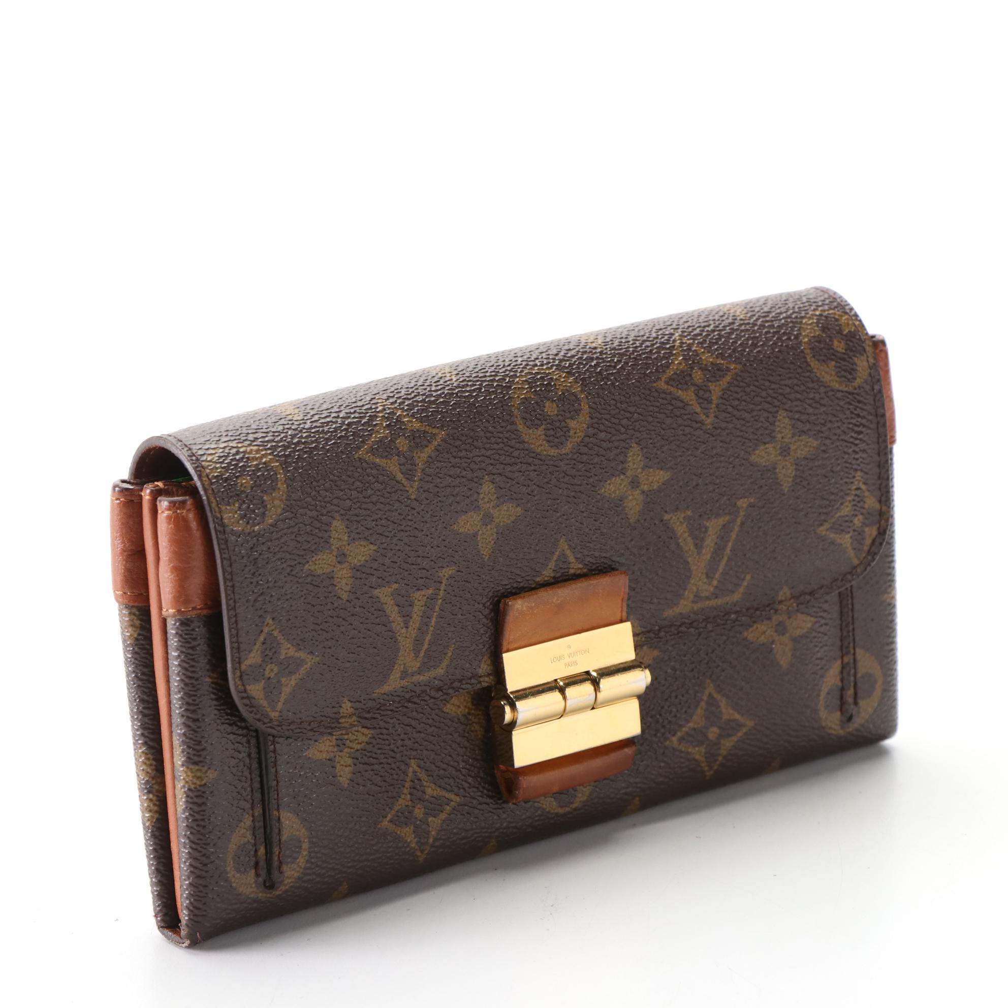 Louis Vuitton Elysee Wallet in Monogram Canvas and Leather
