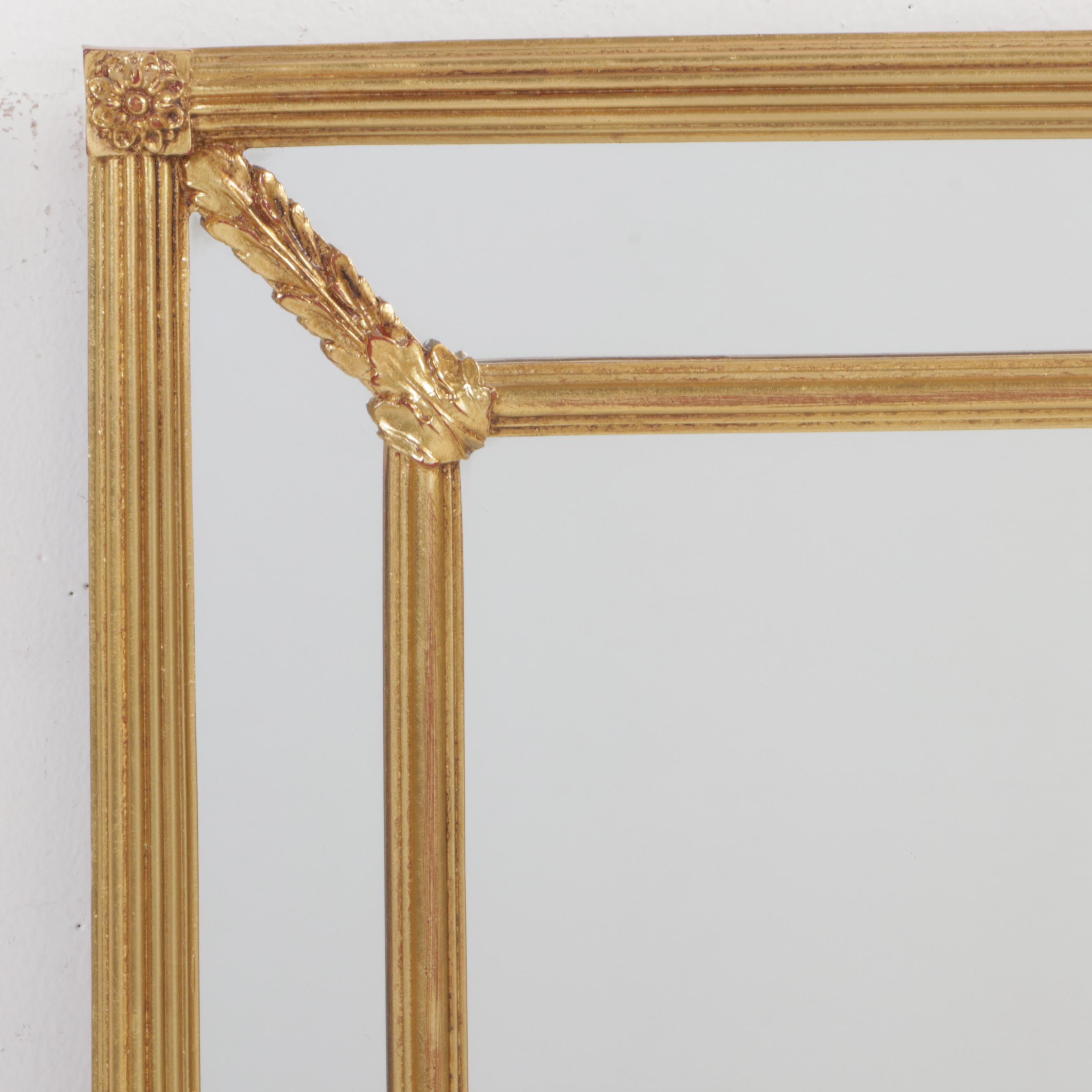 Carolina Mirror Company Louis XVI Style Giltwood and Composition Mirror