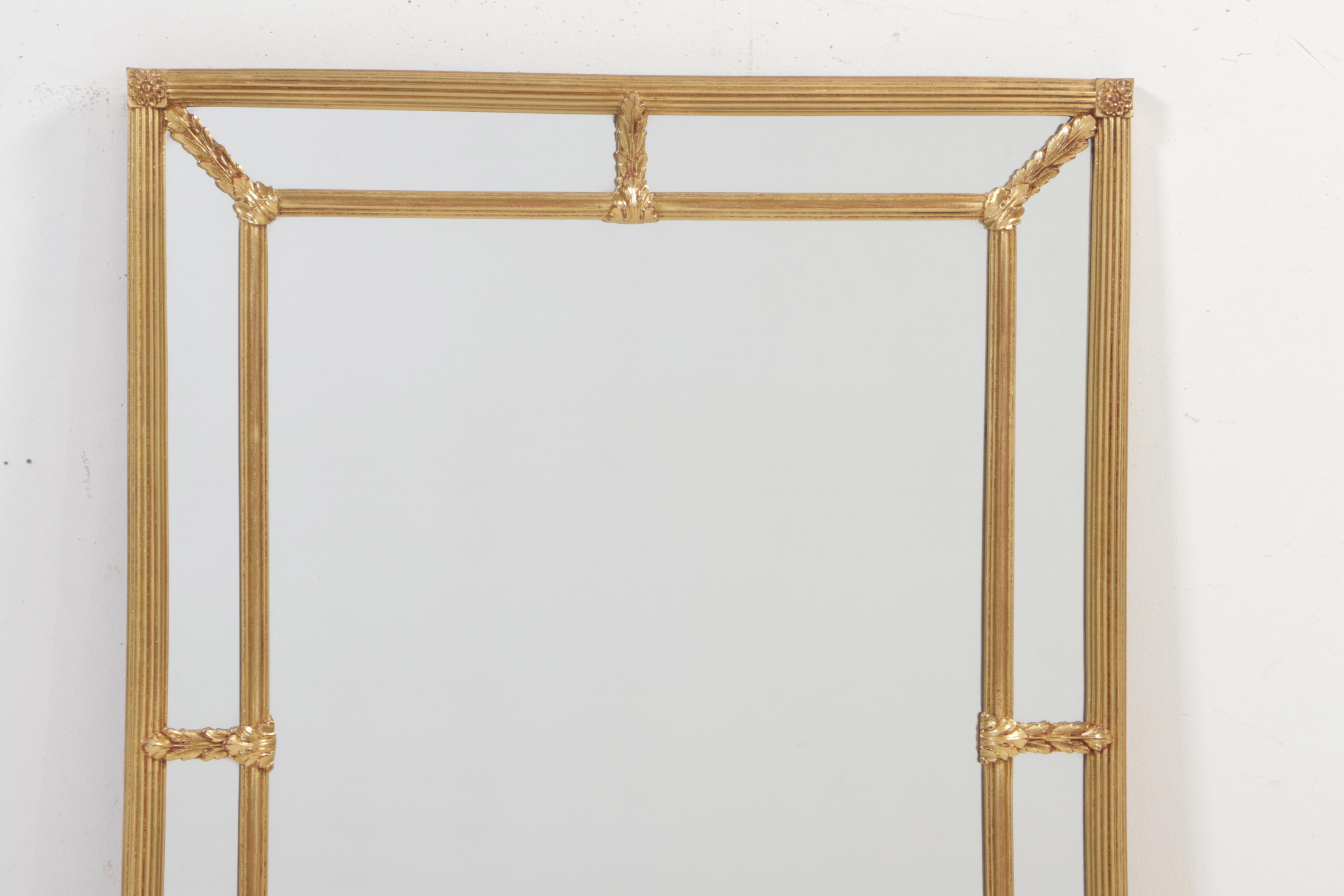 Carolina Mirror Company Louis XVI Style Giltwood and Composition Mirror