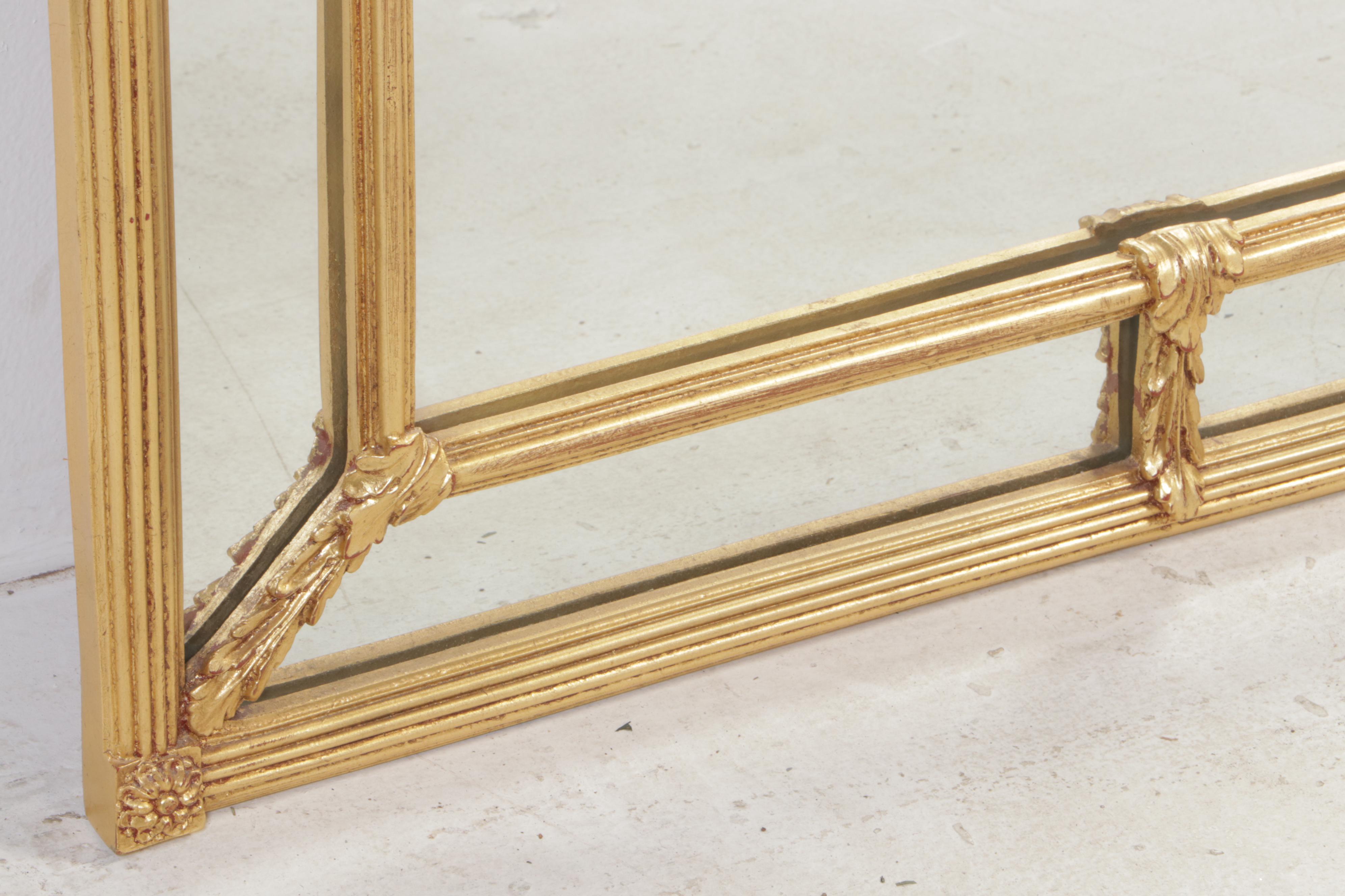Carolina Mirror Company Louis XVI Style Giltwood and Composition Mirror