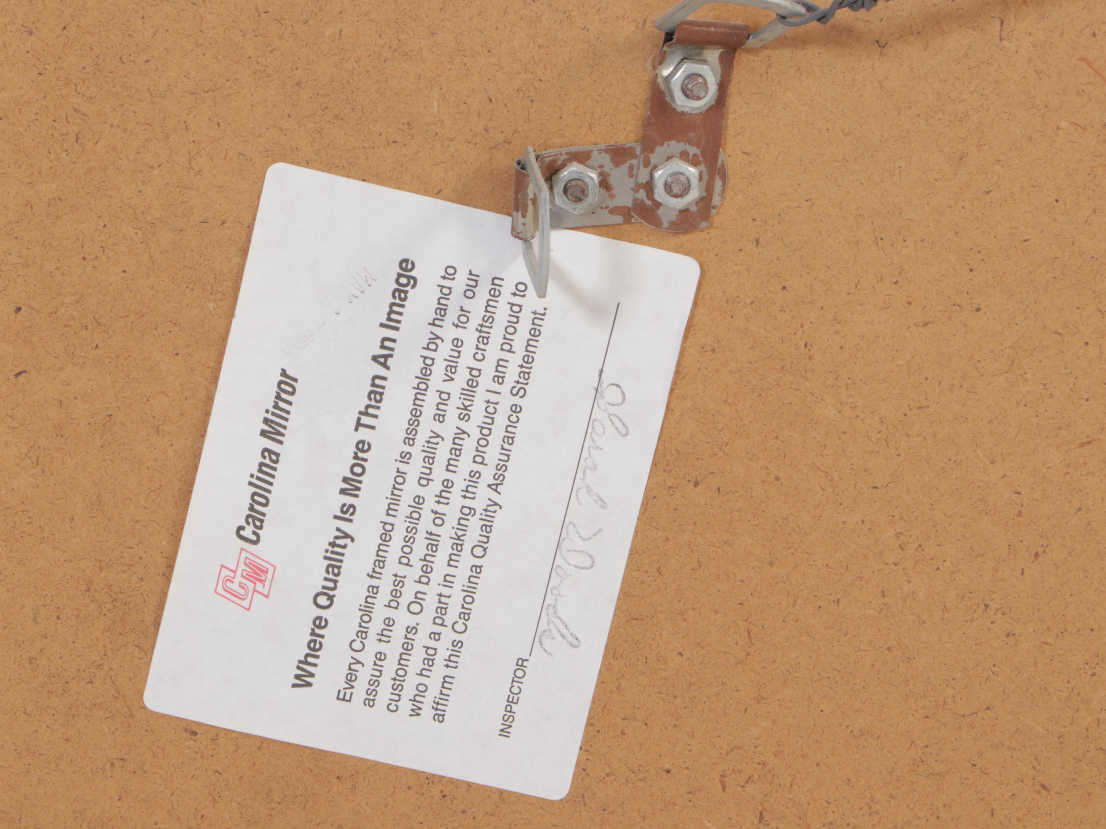 Carolina Mirror Company Louis XVI Style Giltwood and Composition Mirror