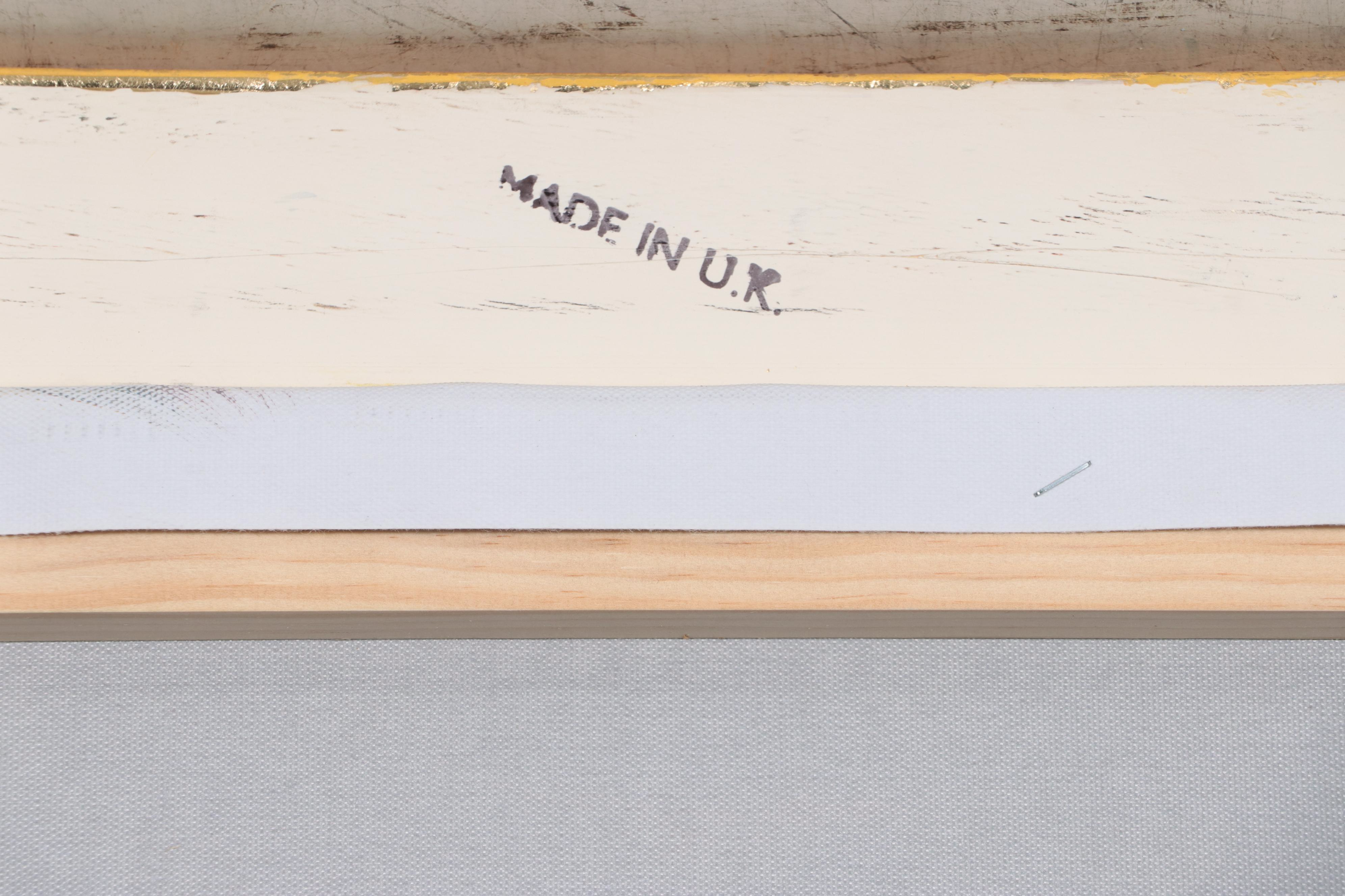 Oil Painting of Rabbits, Late 20th Century