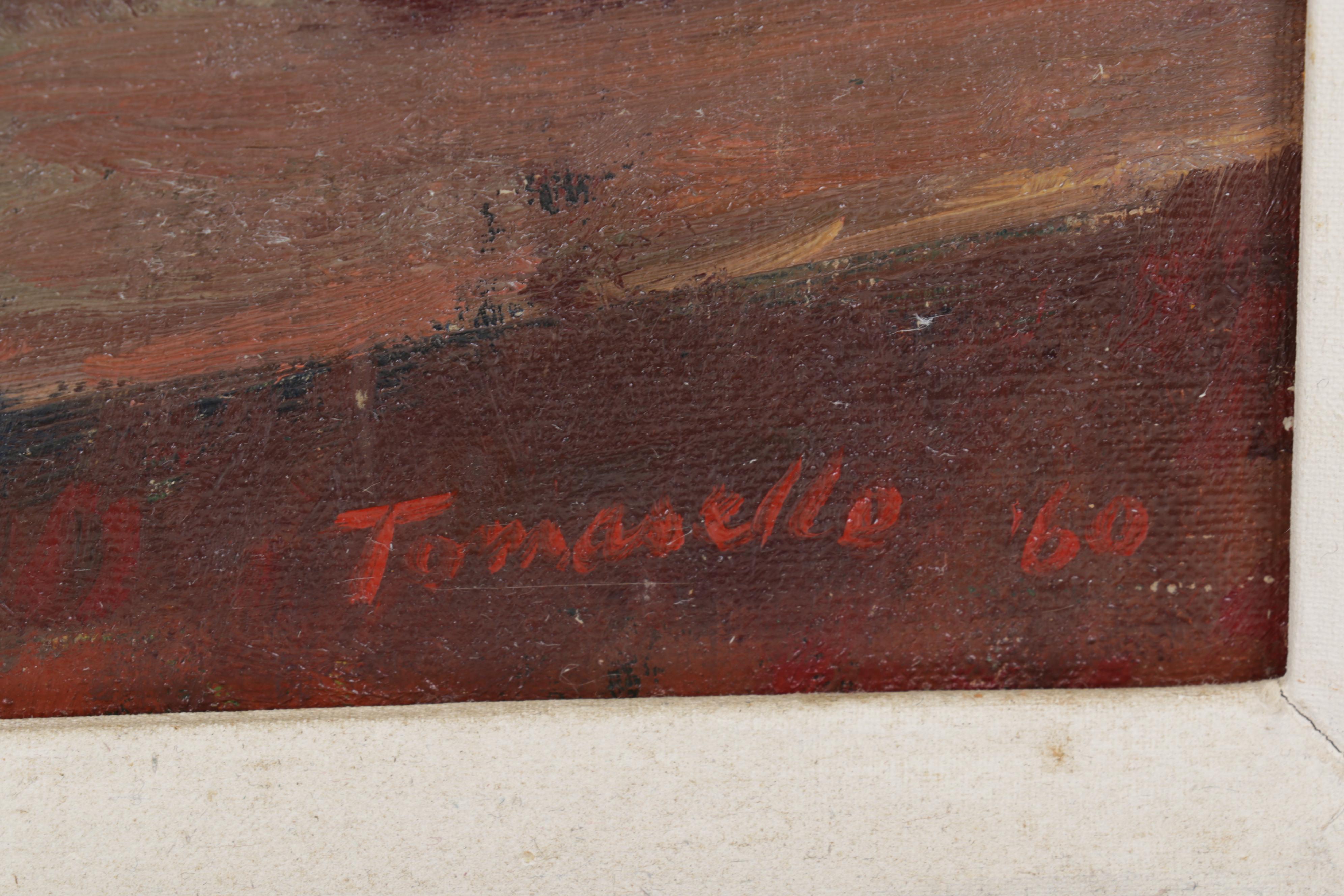 Vito Tomasello Still Life Oil Painting of Onions, 1960