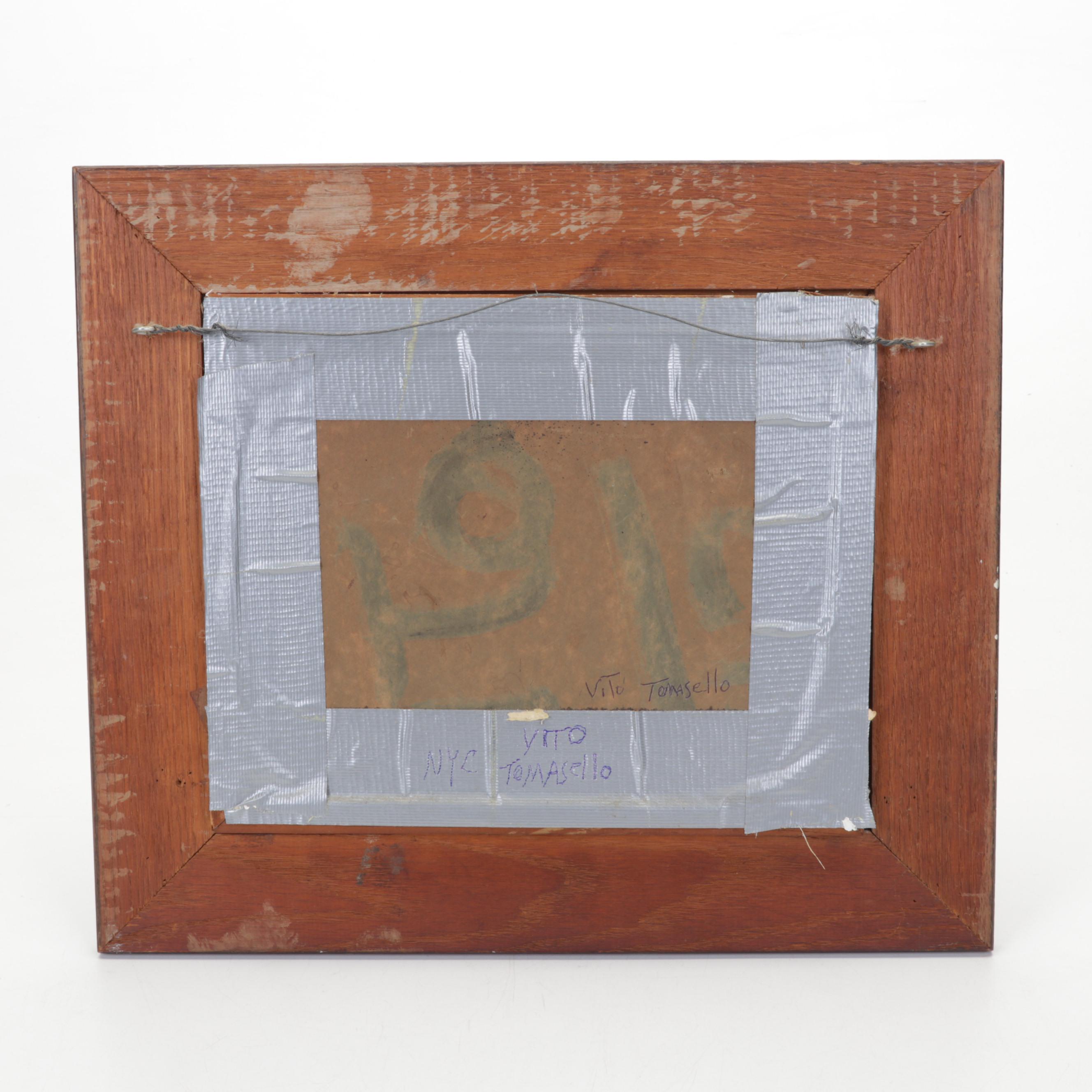 Vito Tomasello Still Life Oil Painting of Onions, 1960