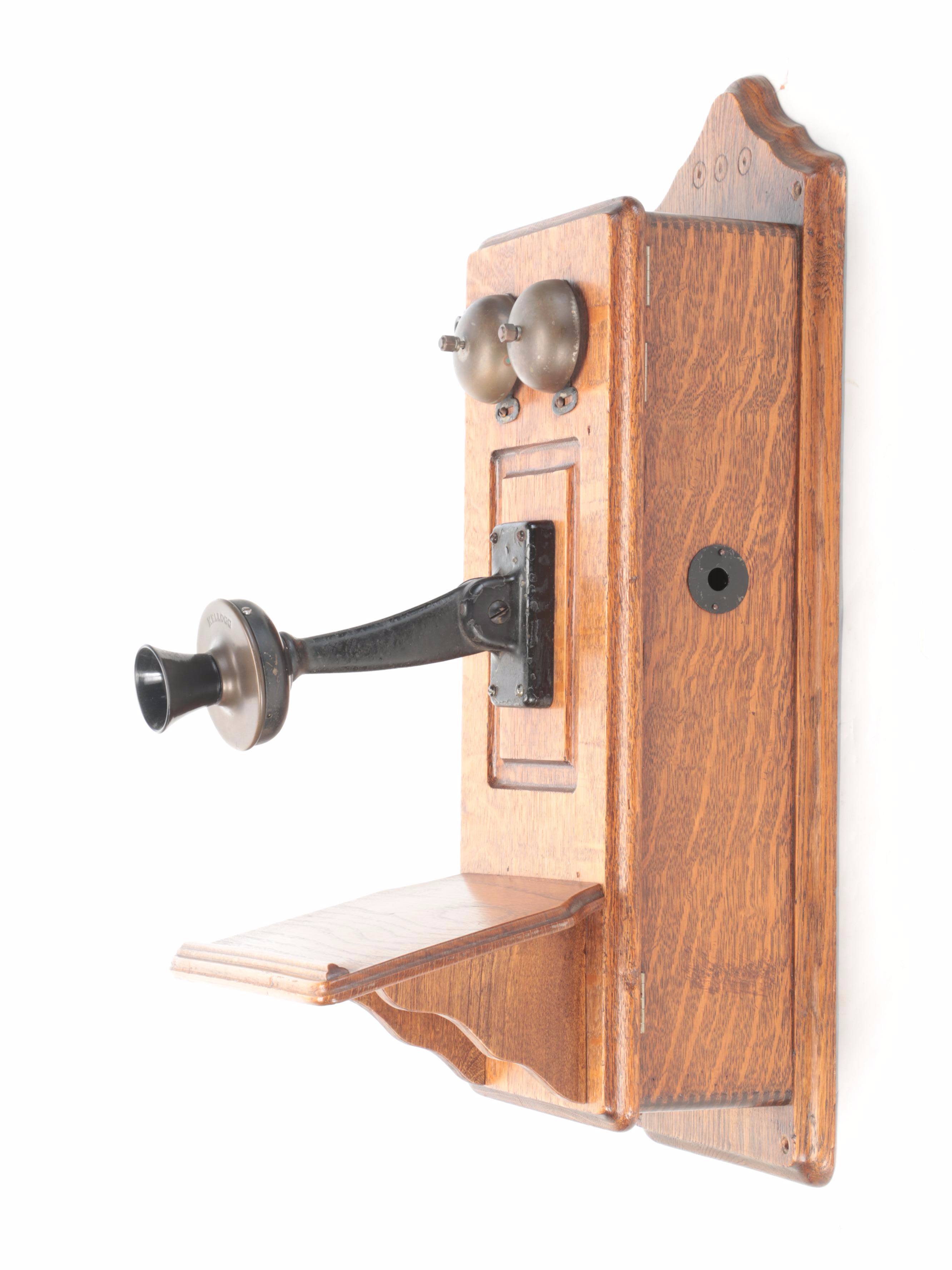 Kellogg Oak Cabinet Wall Mount Telephone