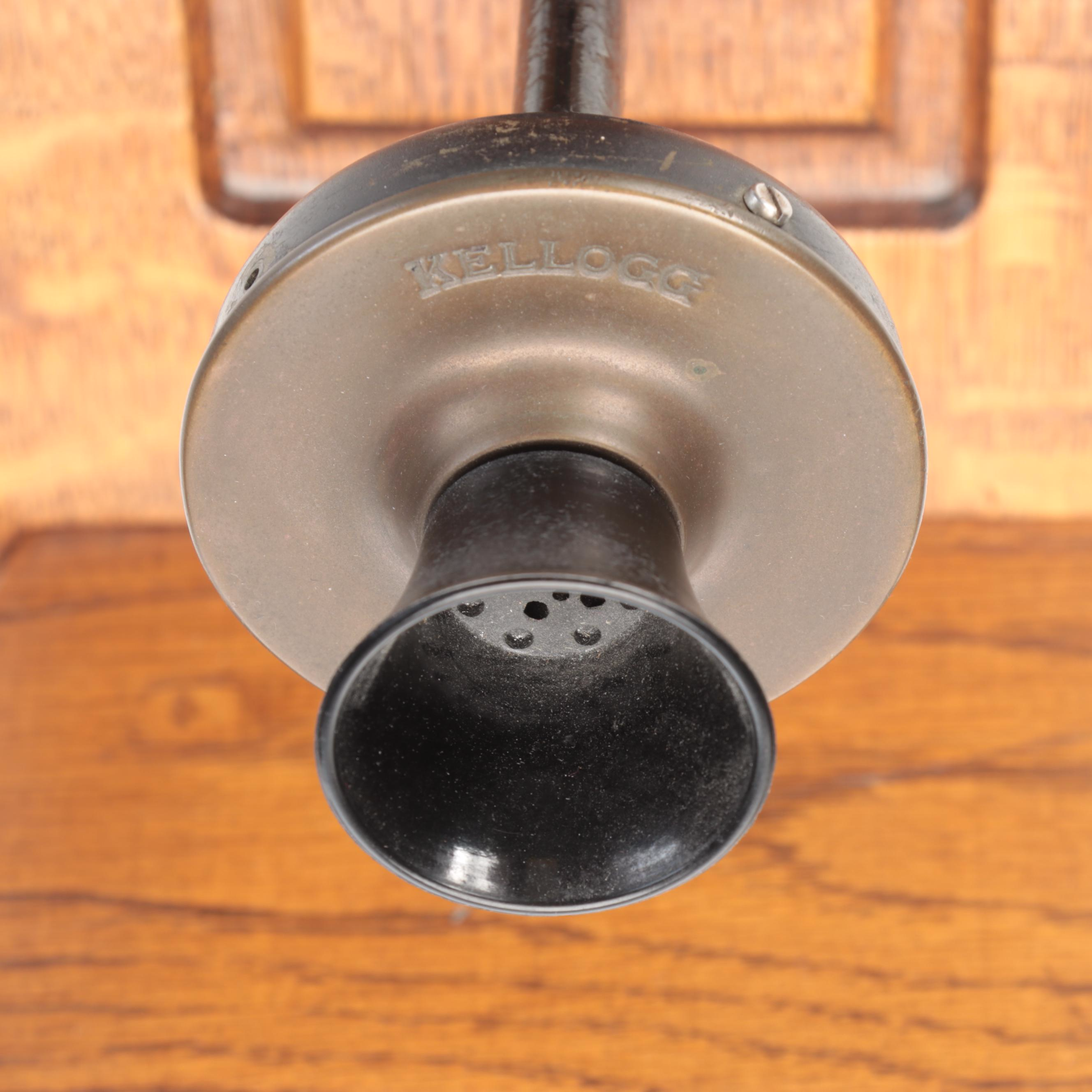 Kellogg Oak Cabinet Wall Mount Telephone