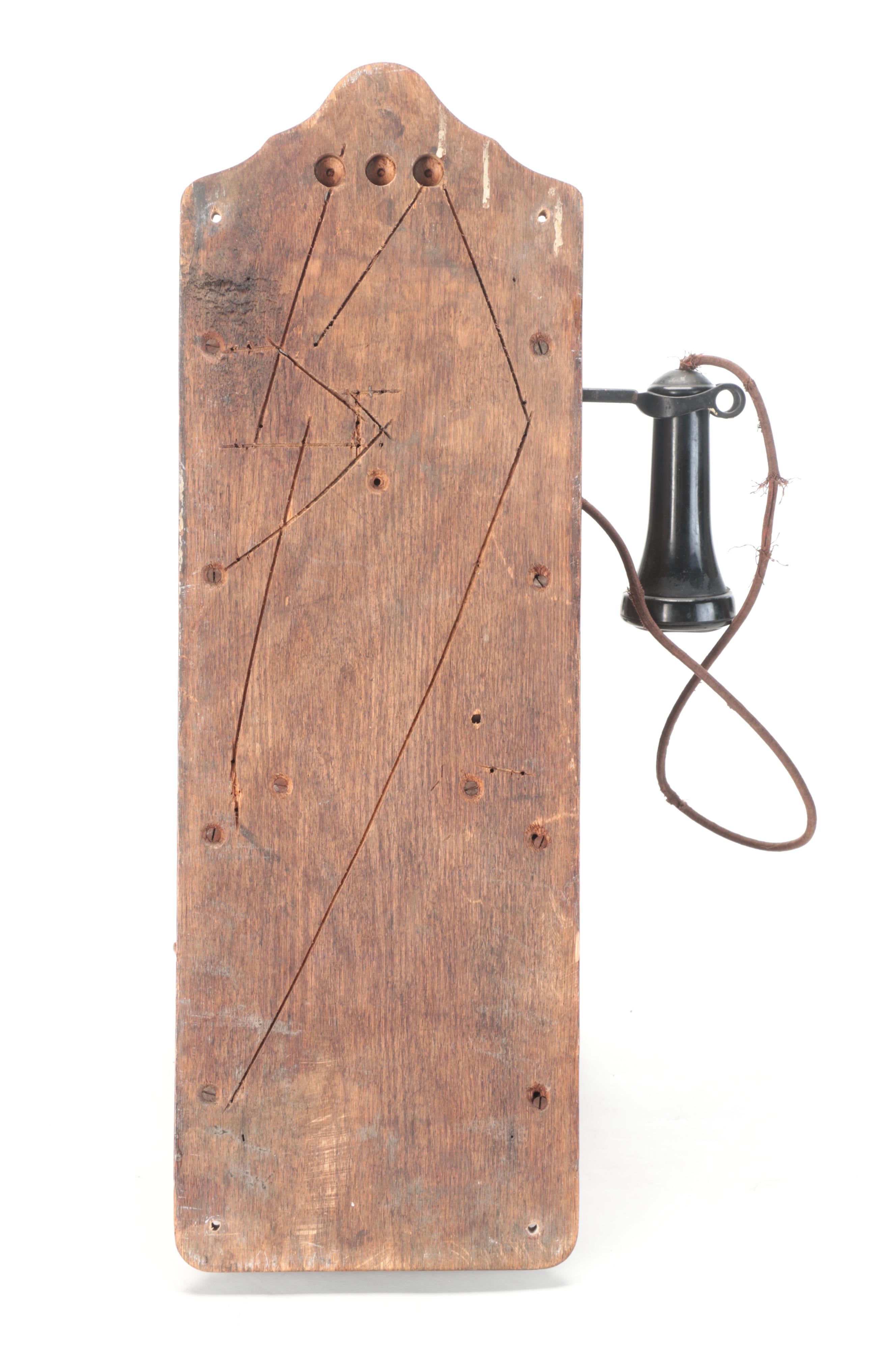 Kellogg Oak Cabinet Wall Mount Telephone