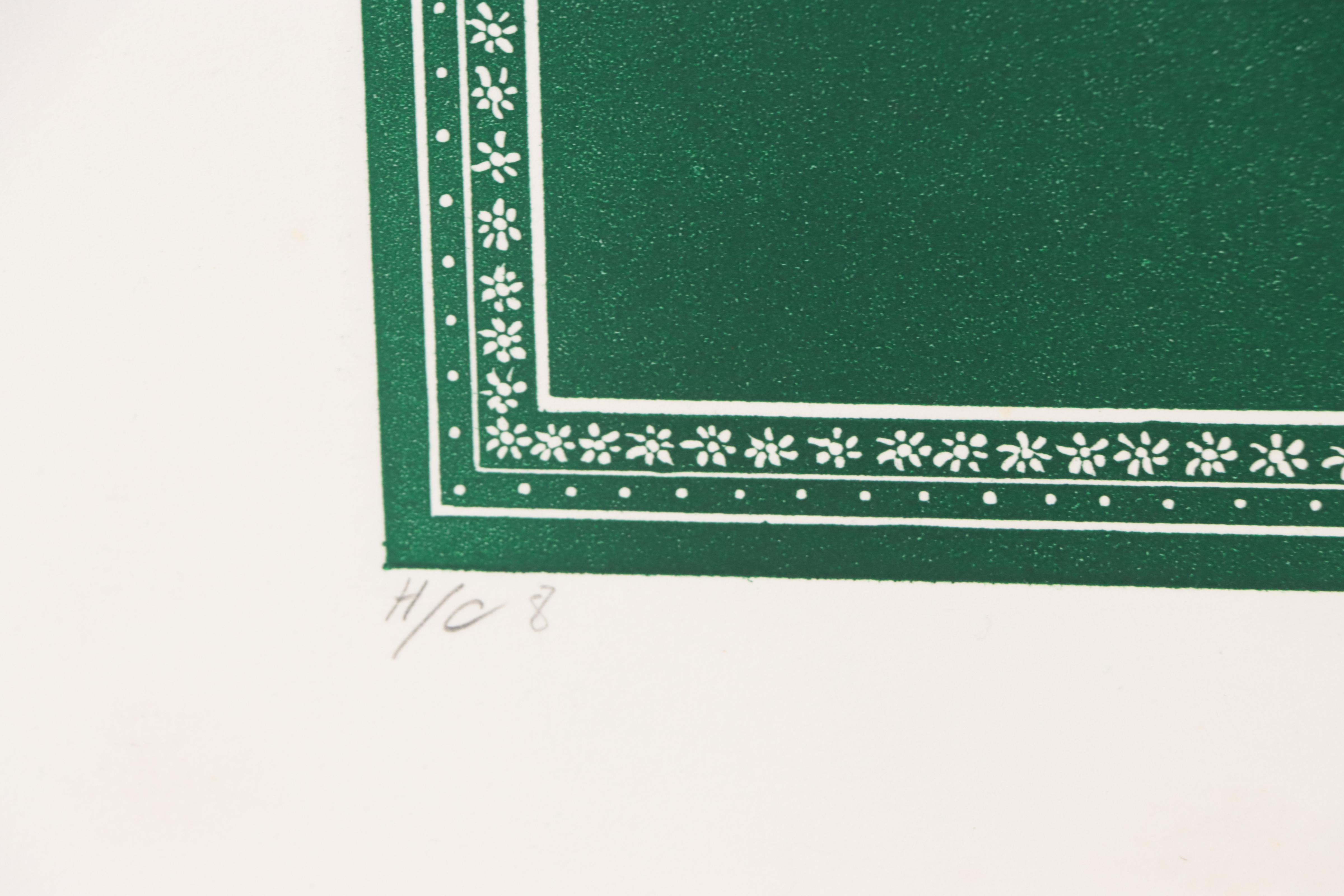 Jean Sariano Etching "Shadows of a Doubt"