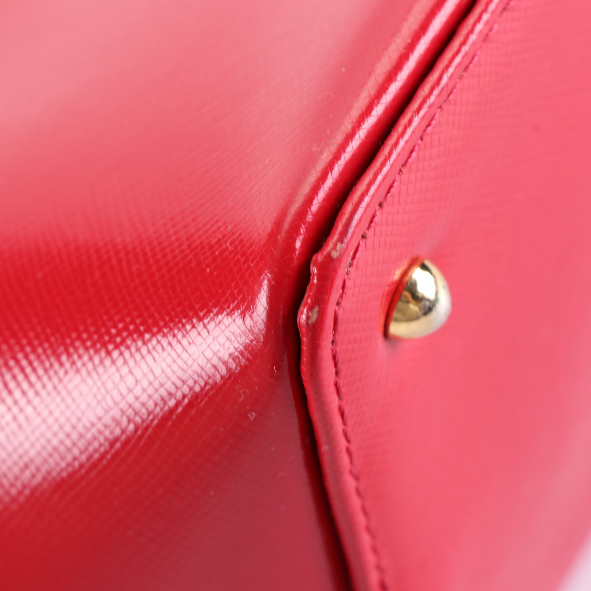 Gianni Versace Sun Logo Mini Handbag in Glazed Leather