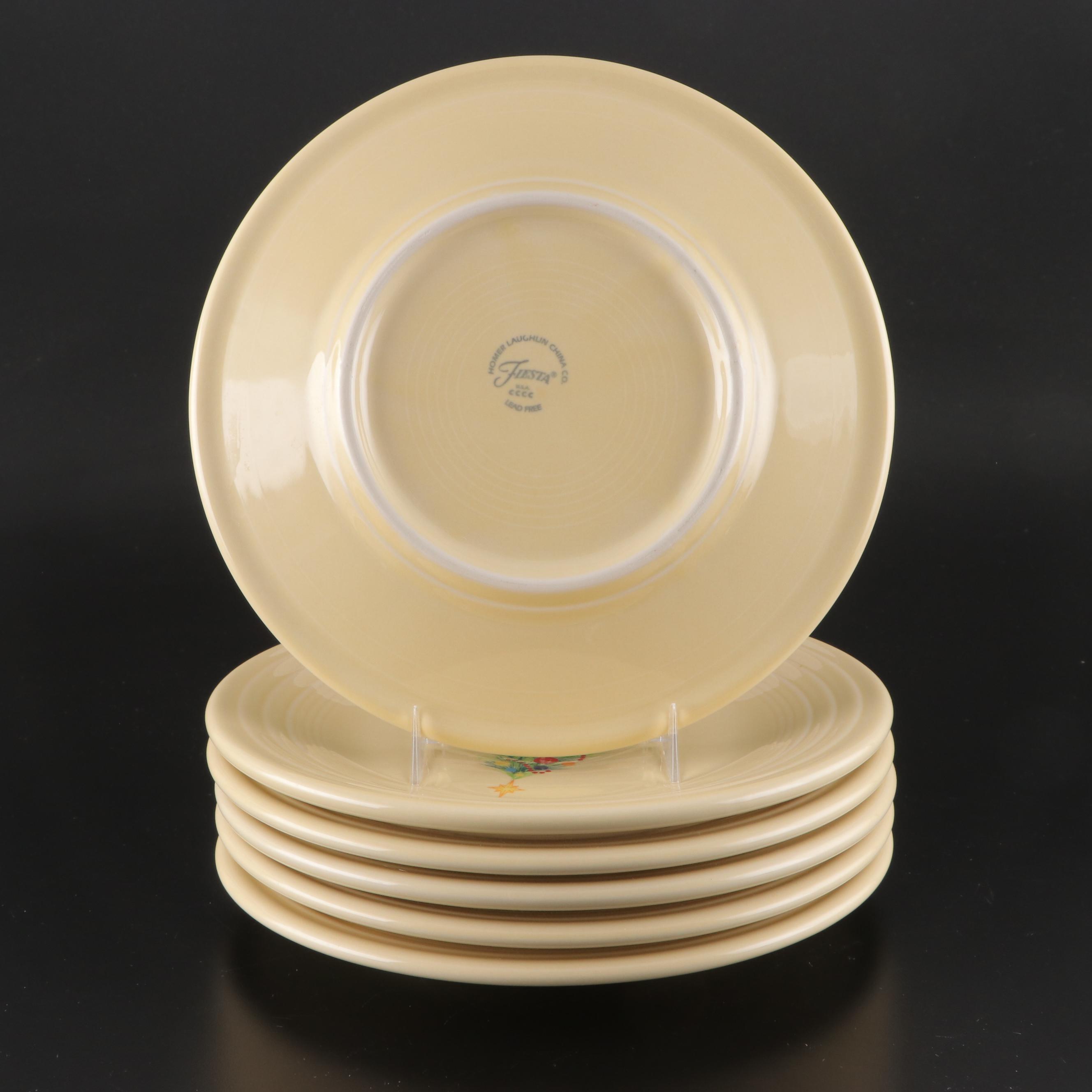 Homer Laughlin China Co. " Fiesta Christmas Tree" Luncheon Plates