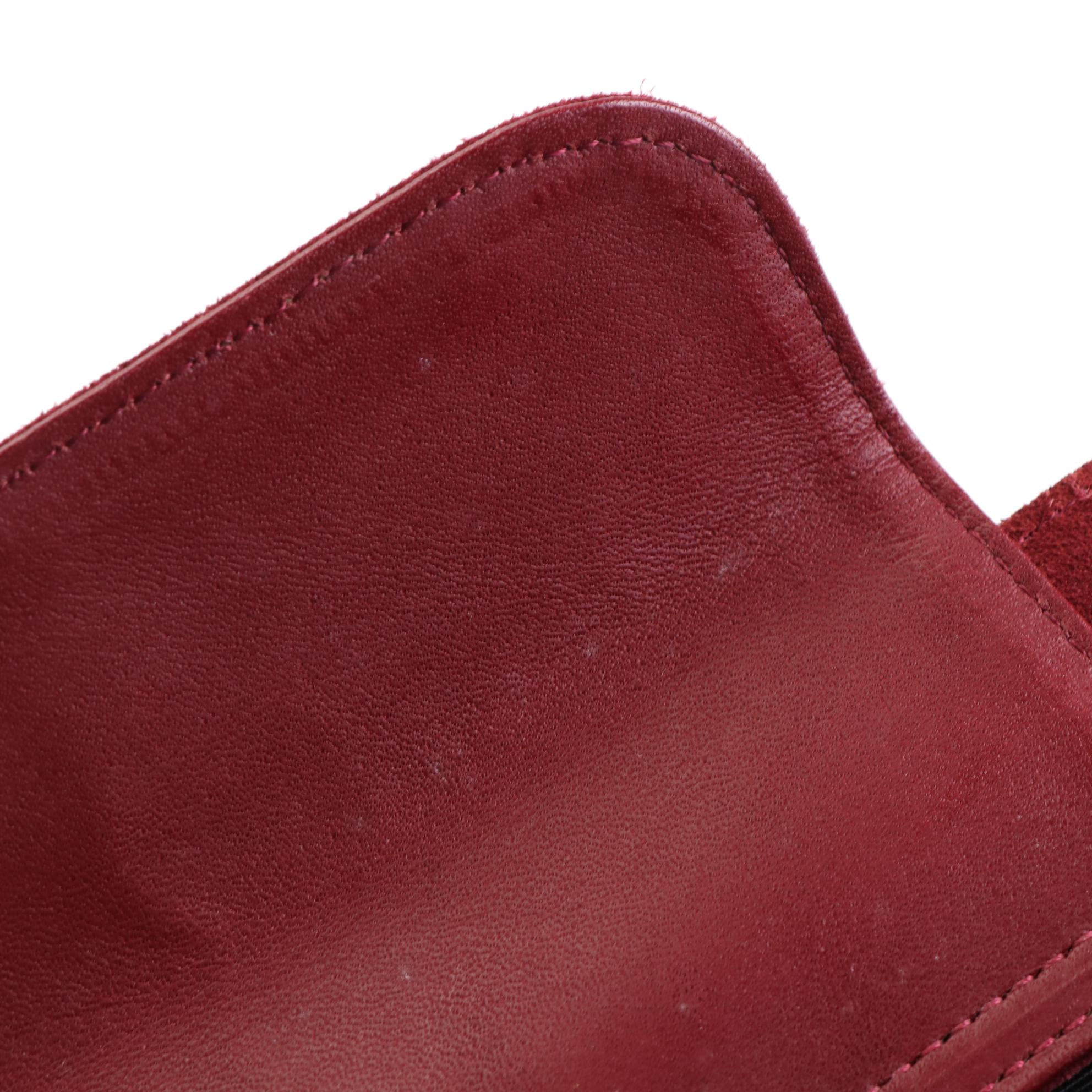 Yves Saint Laurent Shoulder Bag in Suede with Leather Trim