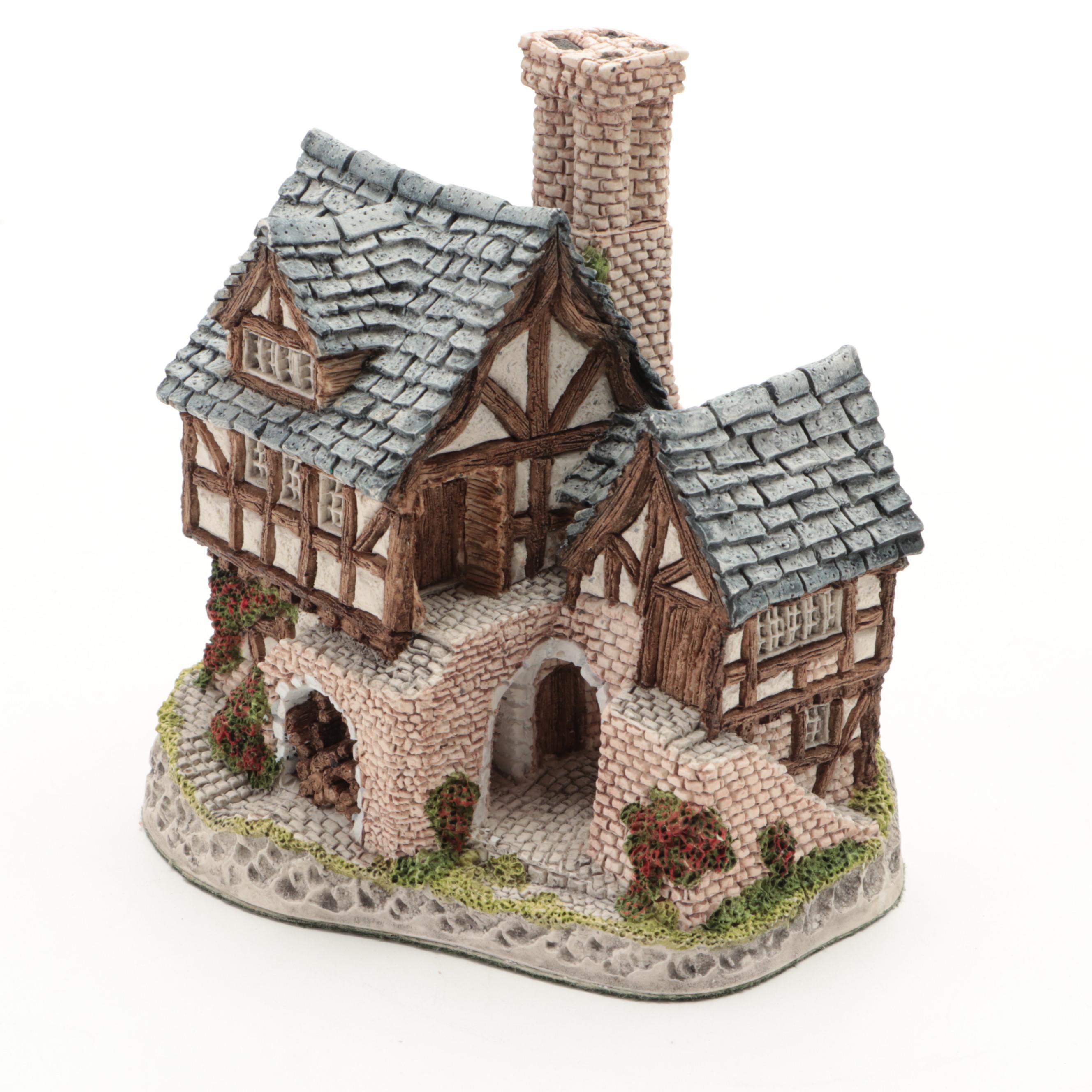 Japanese Porcelain Gnome Figurines in Original Boxes with David Winter House