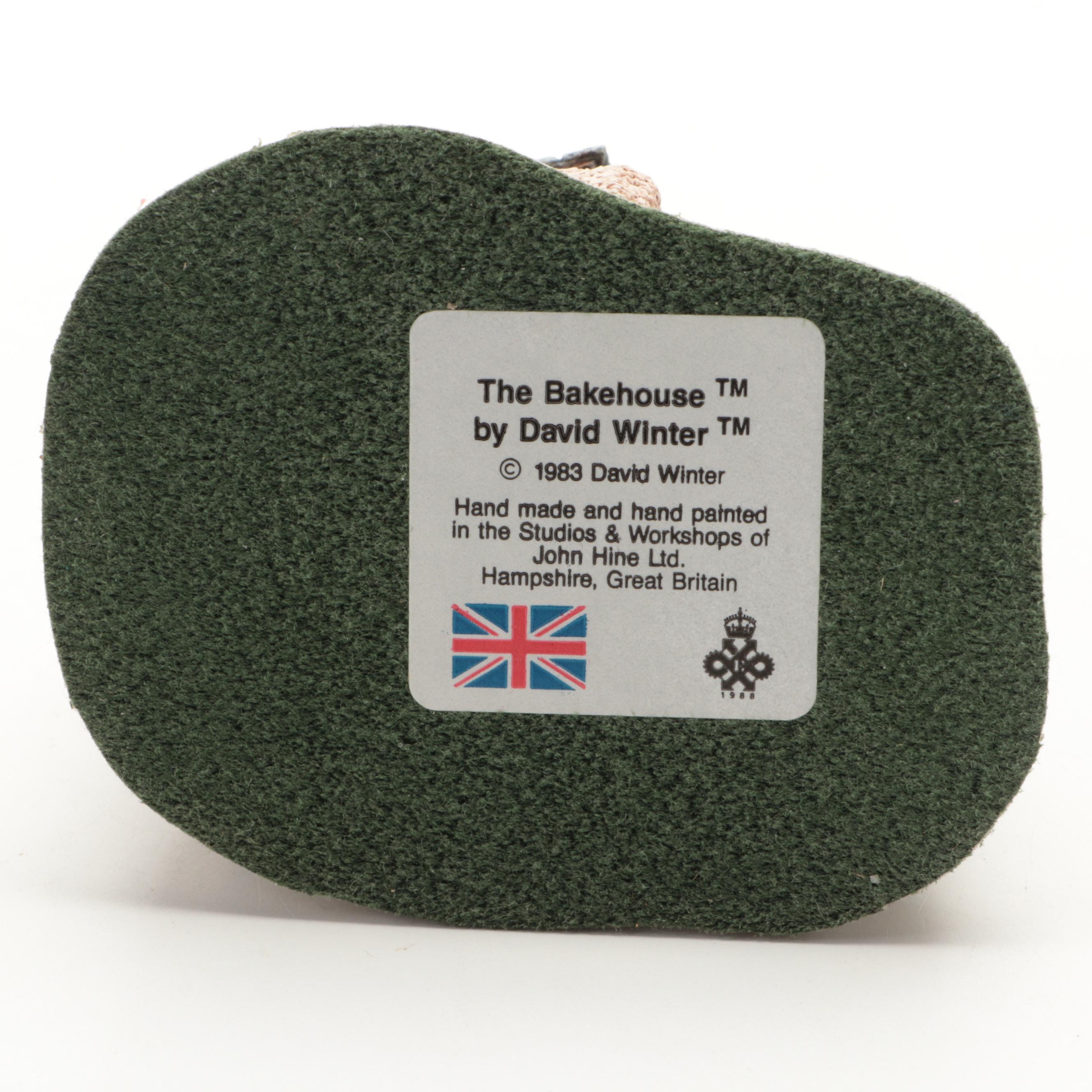 Japanese Porcelain Gnome Figurines in Original Boxes with David Winter House