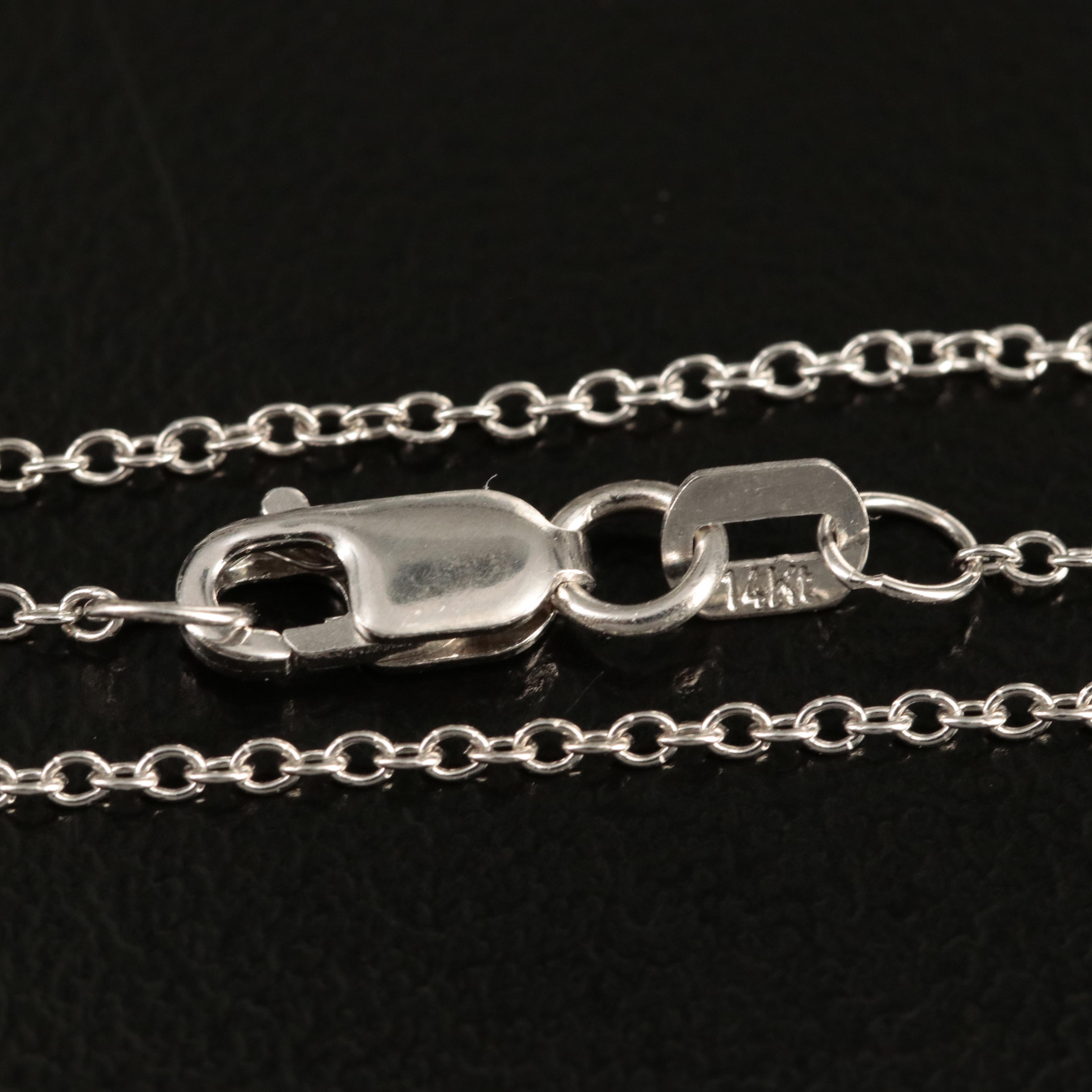 14K 0.67 CTW Lab Grown Diamond Halo Pendant Necklace