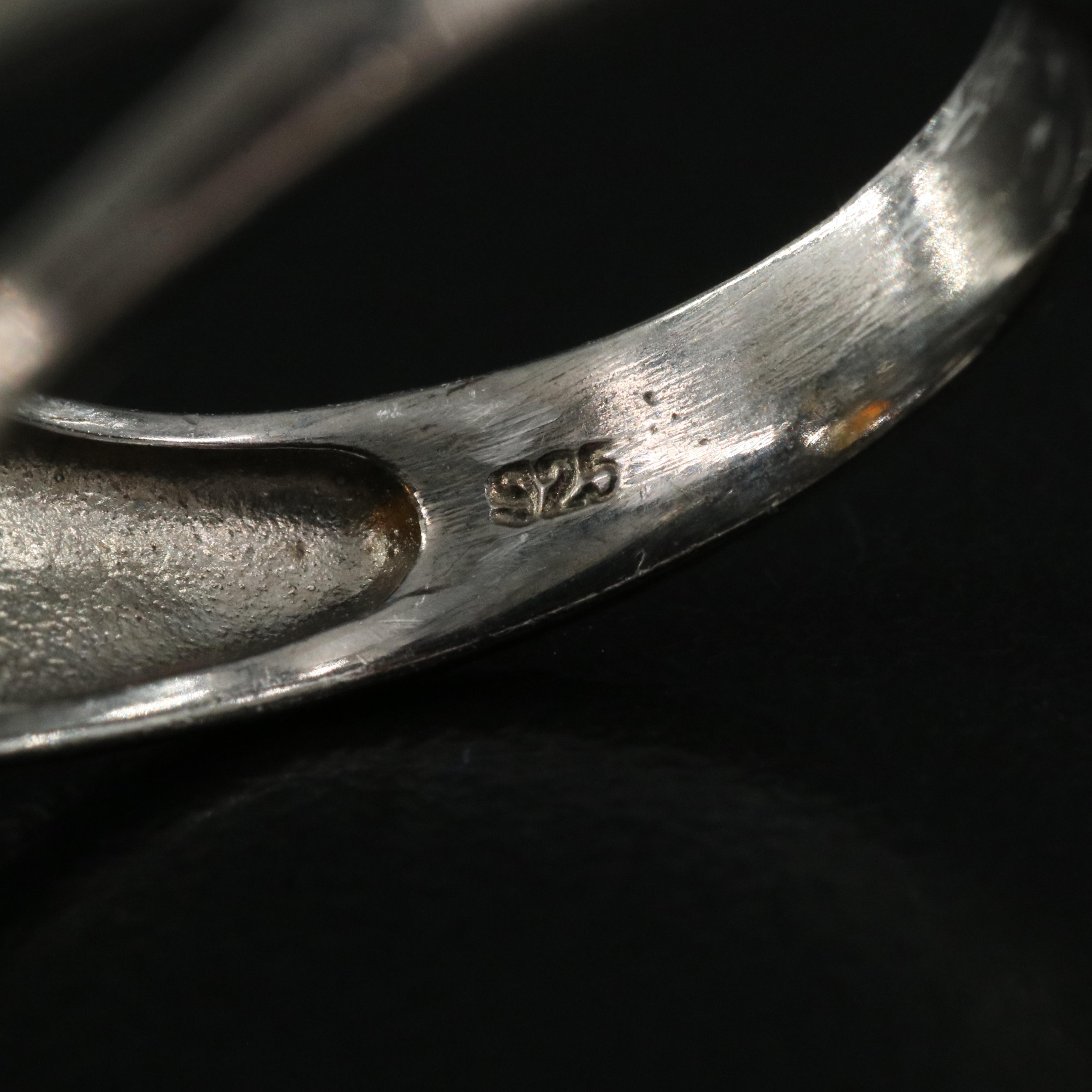 Sterling Topaz, Opal and Sapphire Ring