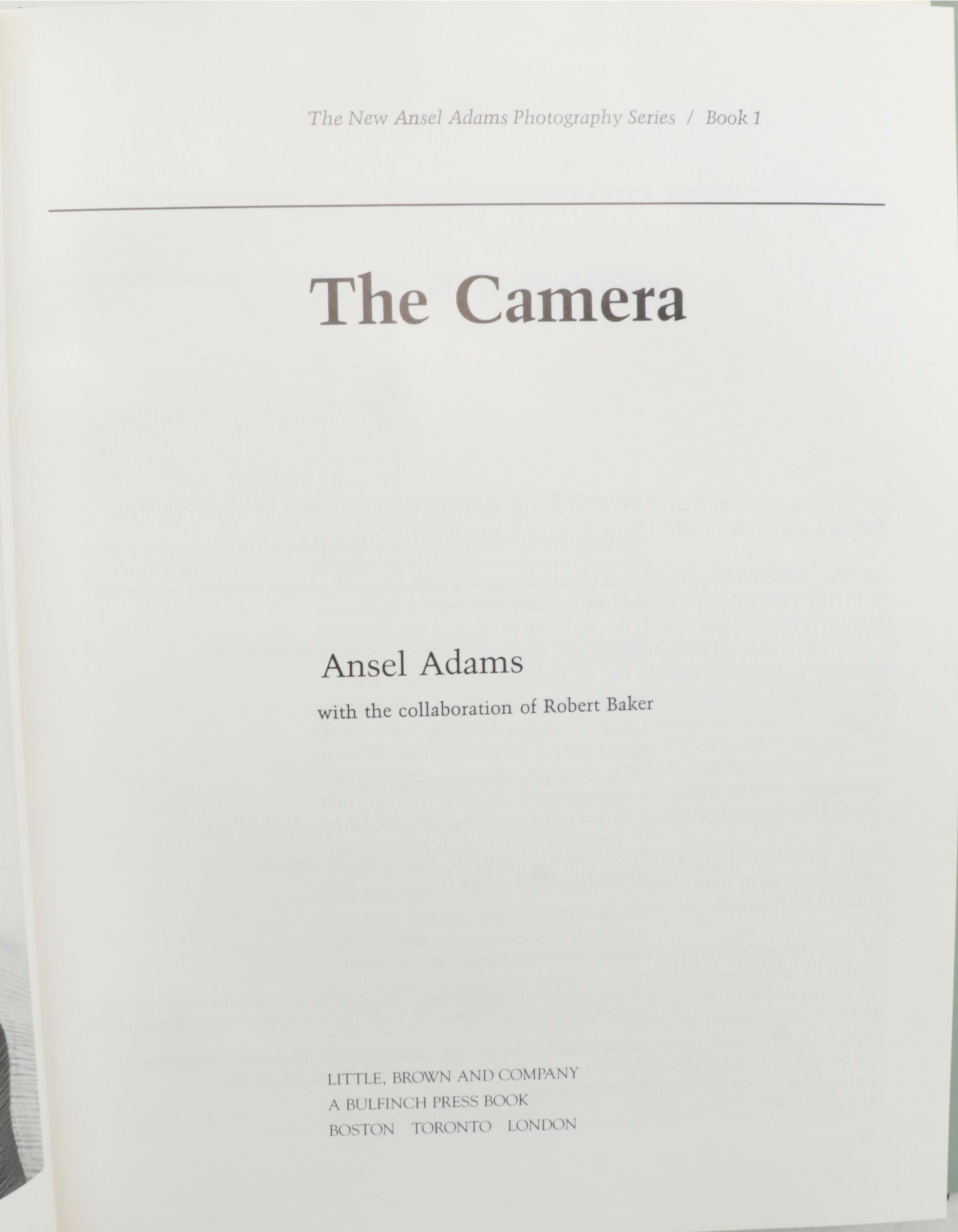 "Ansel Adams: An Autobiography" and Other Ansel Adams Photography Books