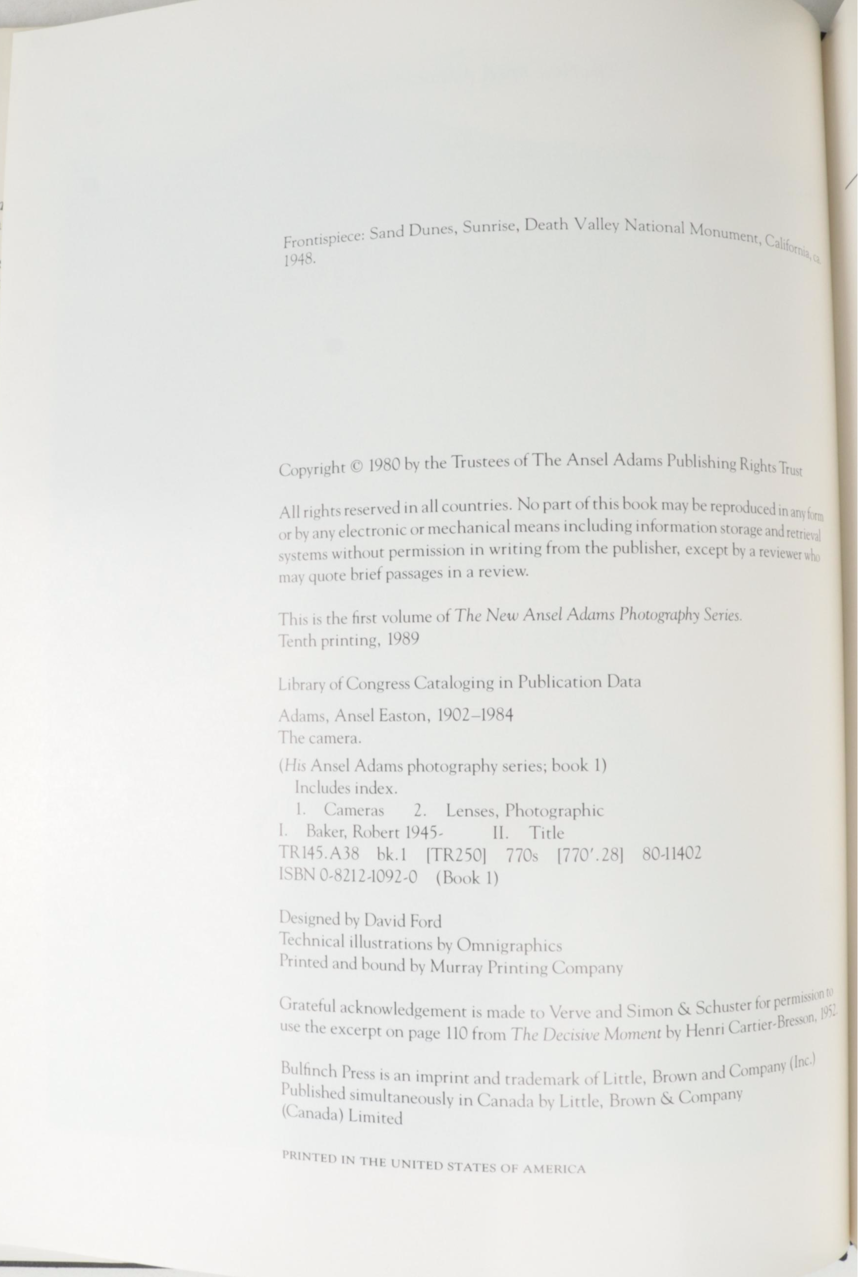 "Ansel Adams: An Autobiography" and Other Ansel Adams Photography Books