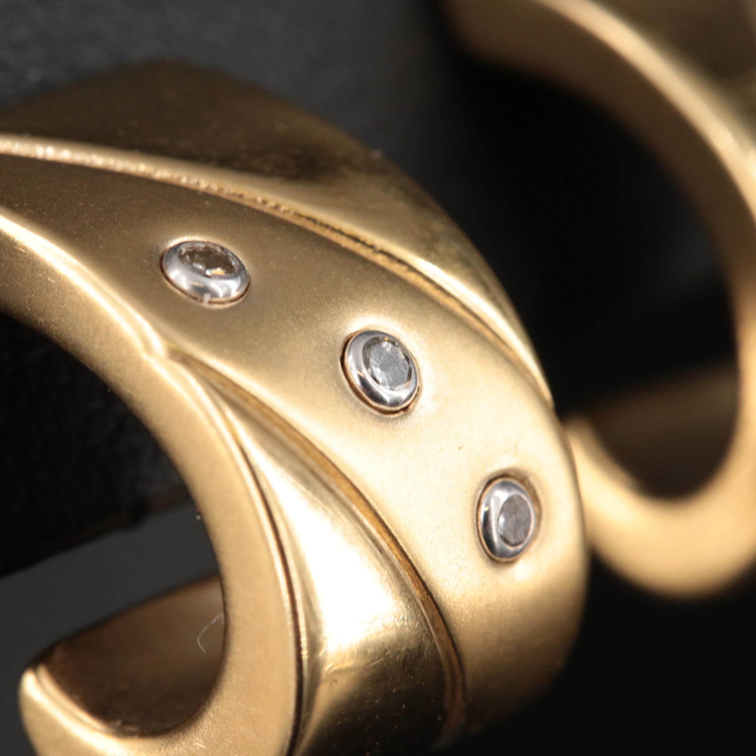 14K 0.07 CTW Diamond J Hoop Earrings